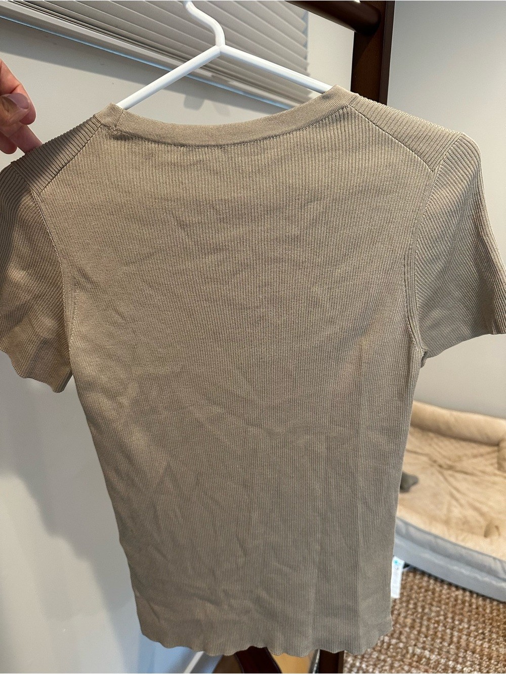 Ralph Lauren Purple Label 100% Silk Rib Knit Short Sleeve Sweater Made in Italy