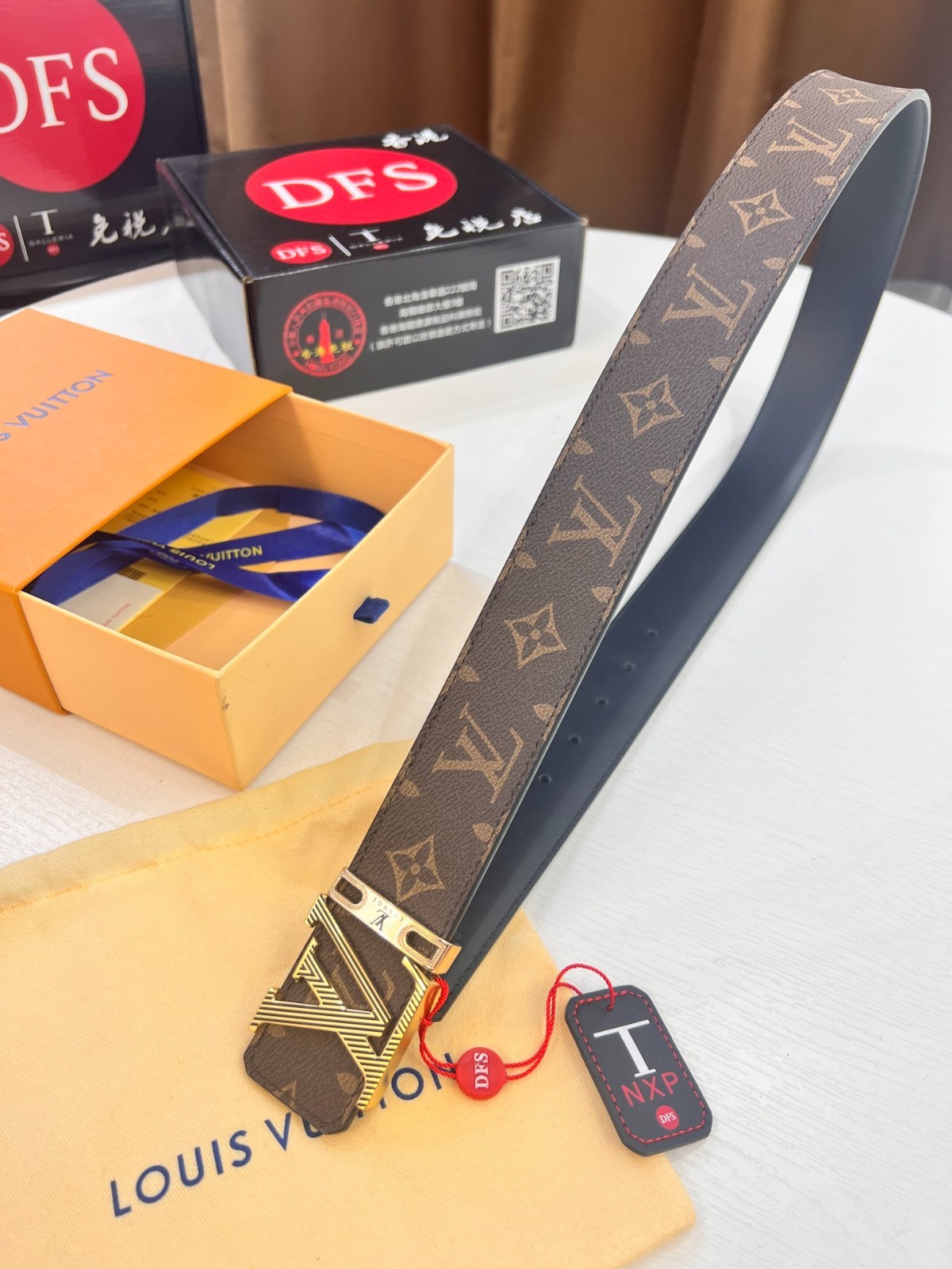 Louis Monogram belt