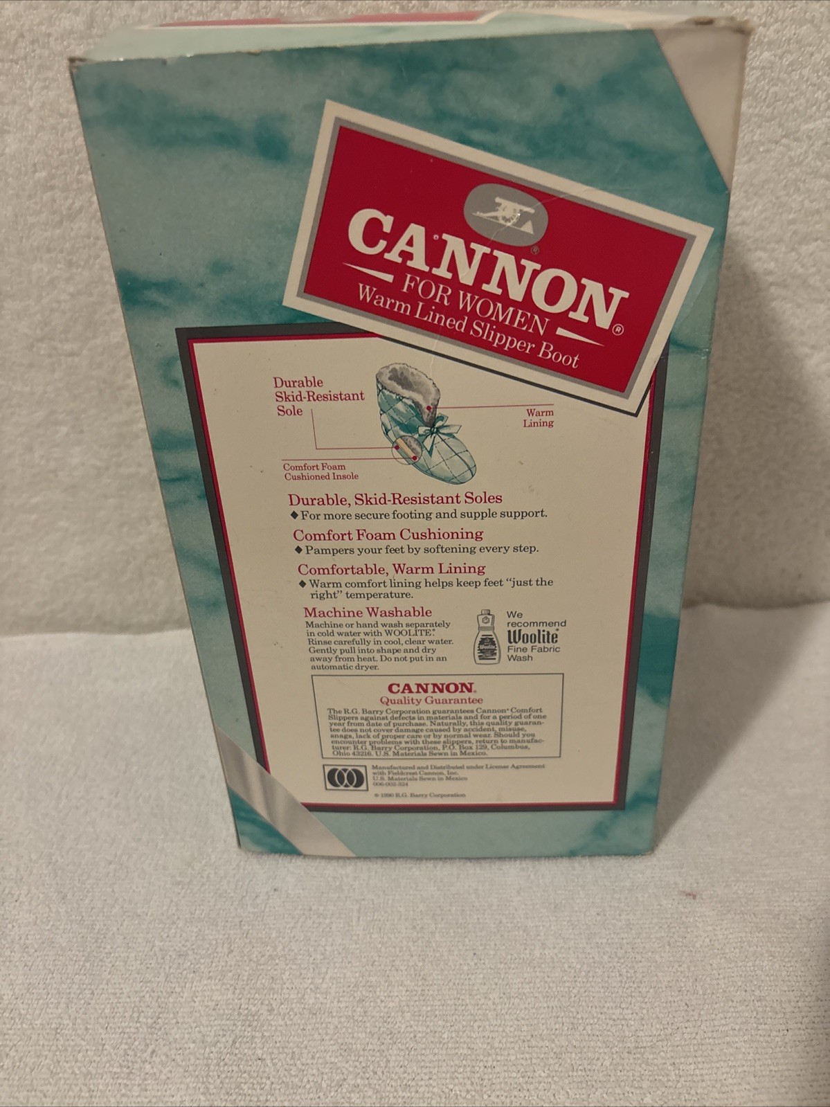 Vintage Cannon Warm Lined Slipper Boots Wms Lg XL 9 1/2-10 1/2 NIB FREE SHIP