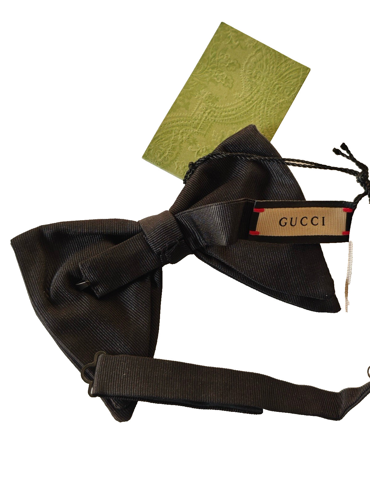 Gucci Black bow tie Black Tie Dinner Mens Tuxedo 4312G 13CM x 9cm