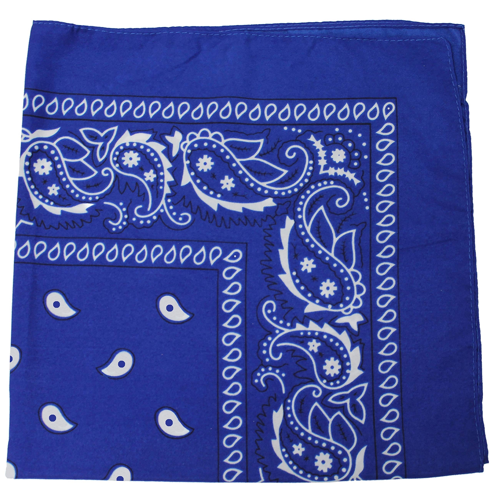 Pack of 3 X-Large Polyester Non Fading Paisley Bandanas 27 x 27 In – Party and