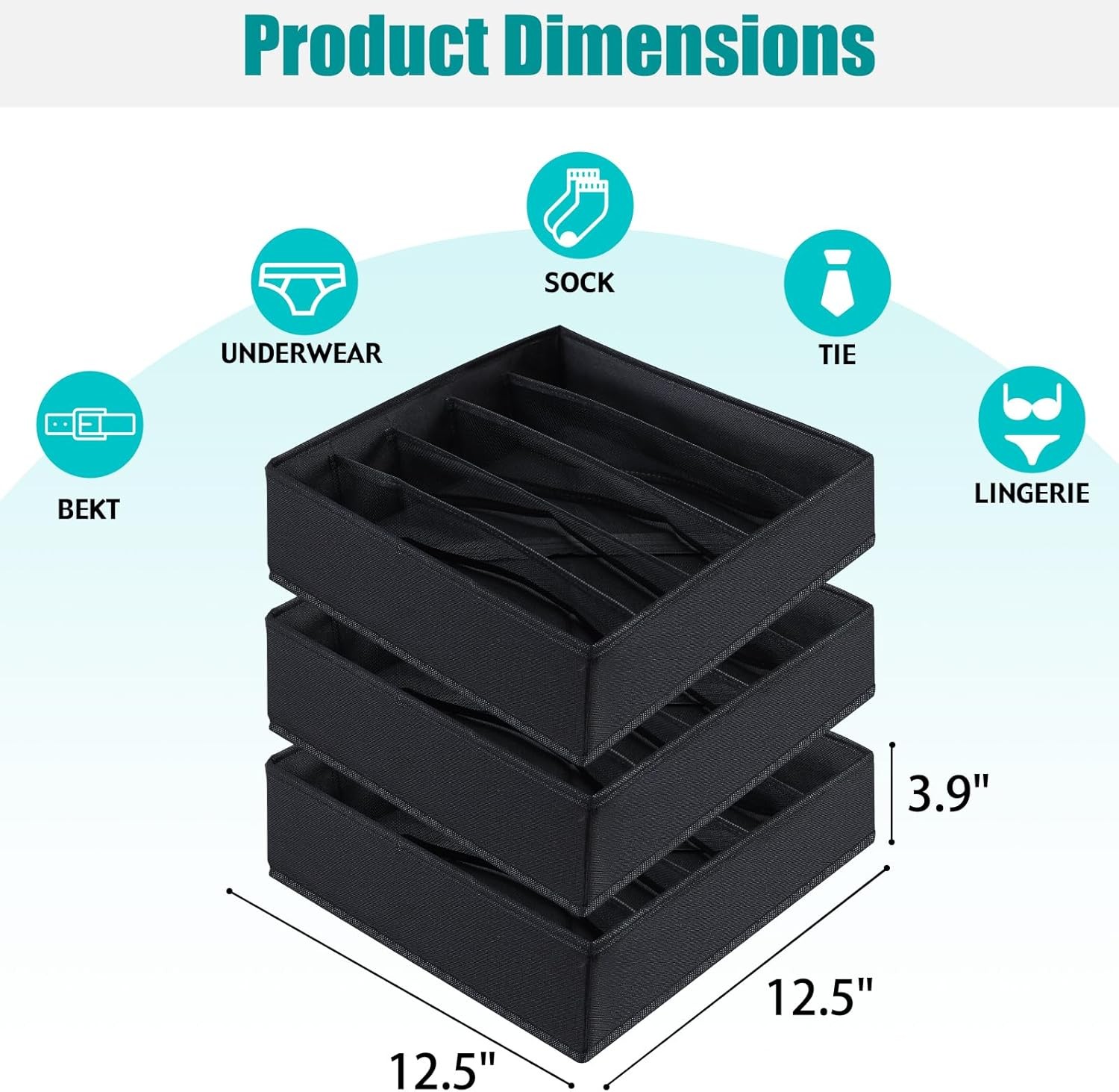 Bra Storage Drawers Organizer for Clothing Underwear Drawer Organizer Dividers