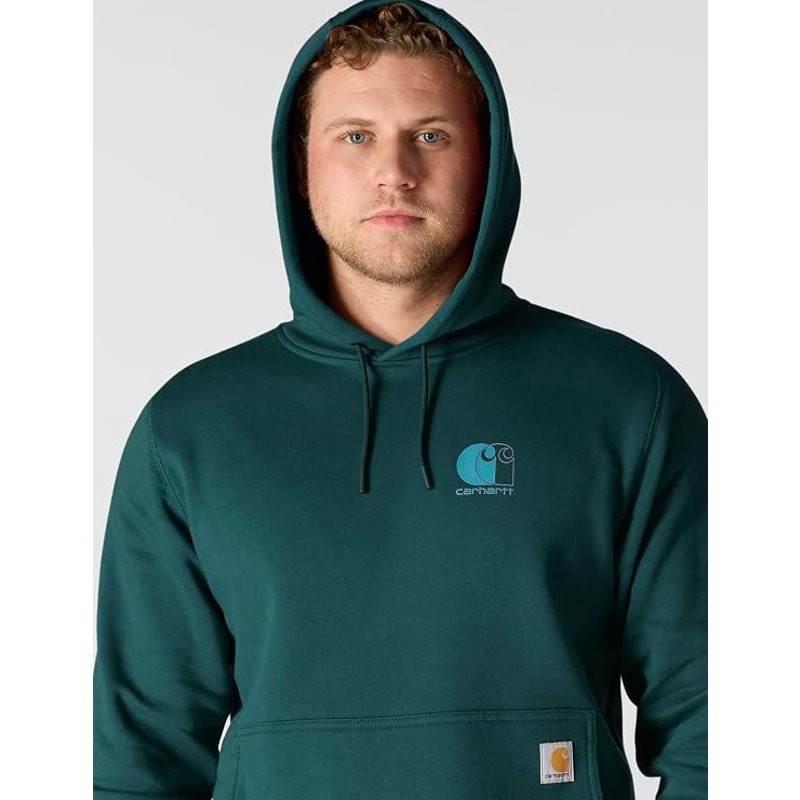 Carhartt Men’s Force Relaxed Fit Lightweight Logo Graphic Sweatshirt XL Tall