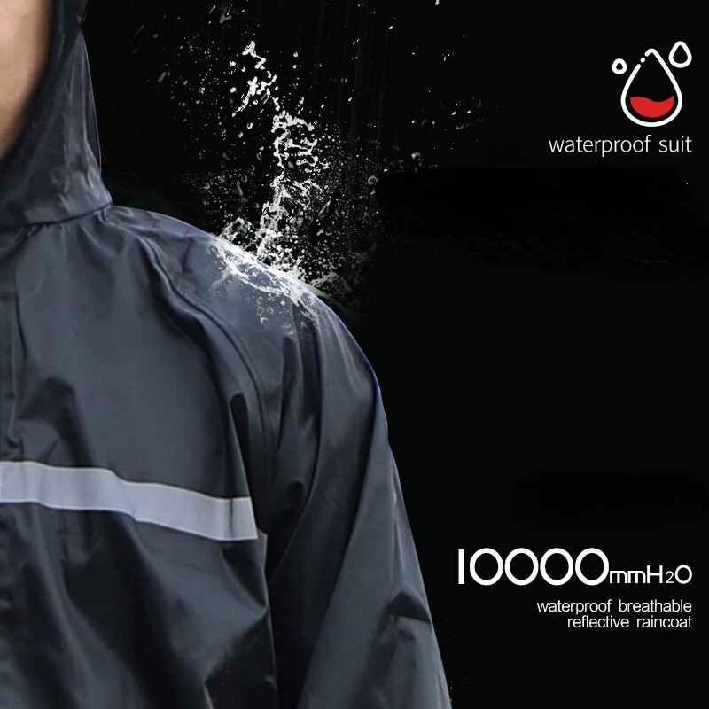 Rain Suits for Men Women Jackets Pant Gear Raincoat Waterproof motorcycle hivis