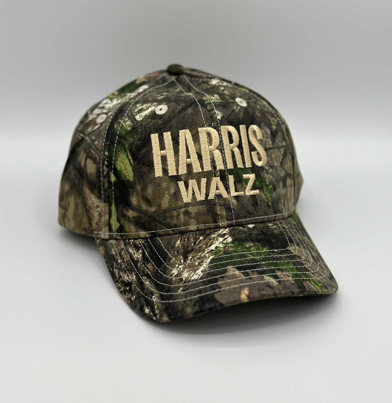 Harris Walz embroidered Camo Hat Kamala Tim Walz 2024 Election campaign Hats
