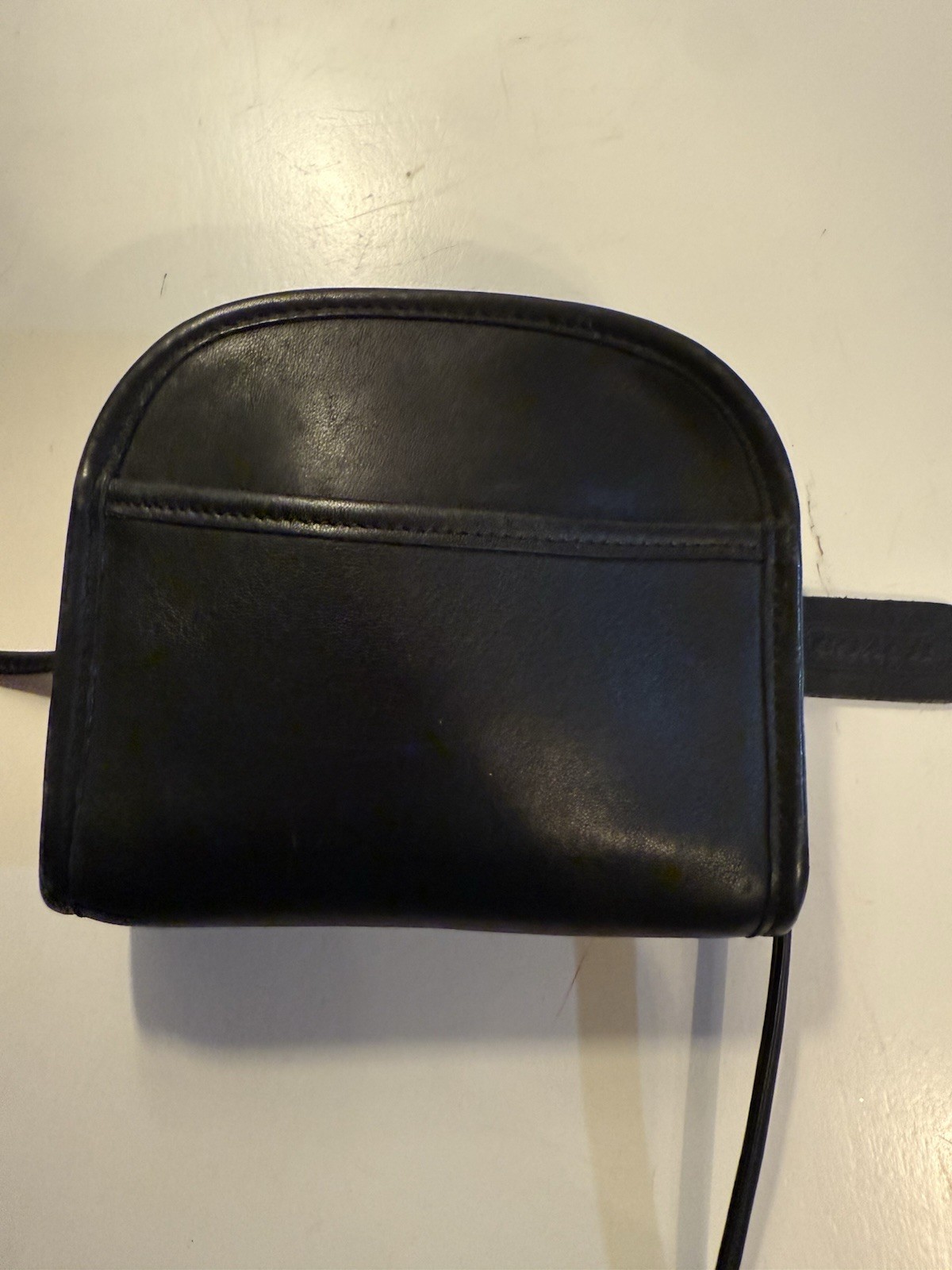 COACH Vintage Mini Abbie Black Leather Crossbody #9017 Purse Handbag Classic