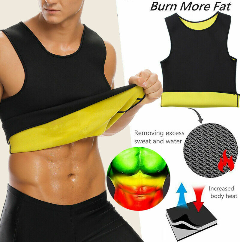 Men’s Body Shaper Vest For Slimming Tummy Waist lose Weight Compression Shirt US