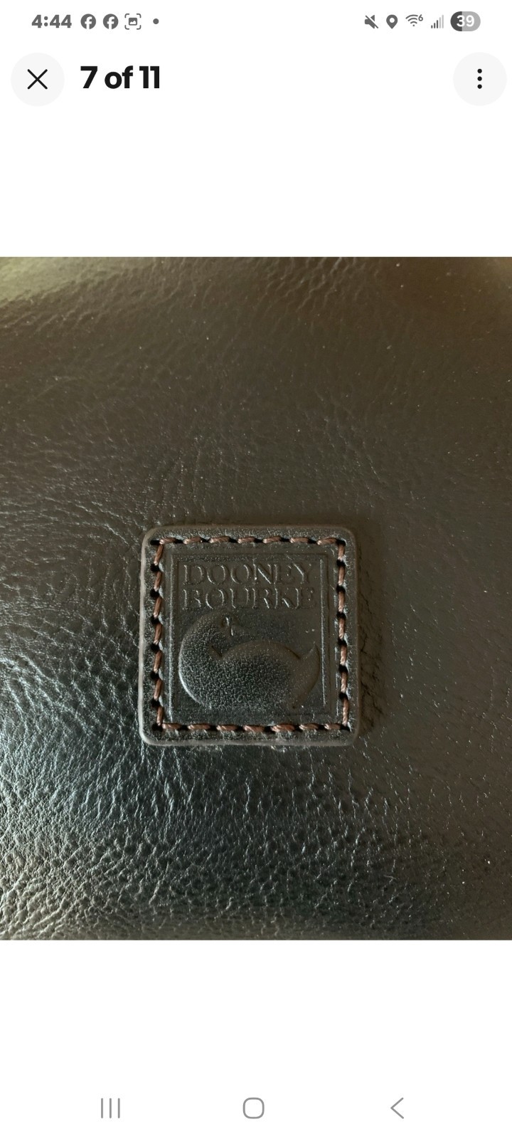 DOONEY & BOURKE Florentine Domed Buckle Satchel Black Tassel Bottom Studs