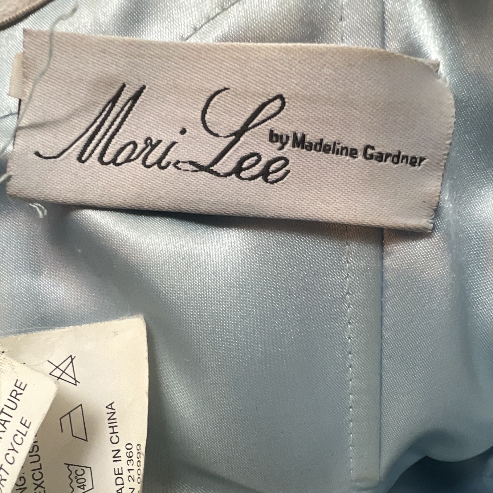 Mori Lee by Madeline Gardner Light Blue strapless Prom/Quinceanera Dress Sz 7/8