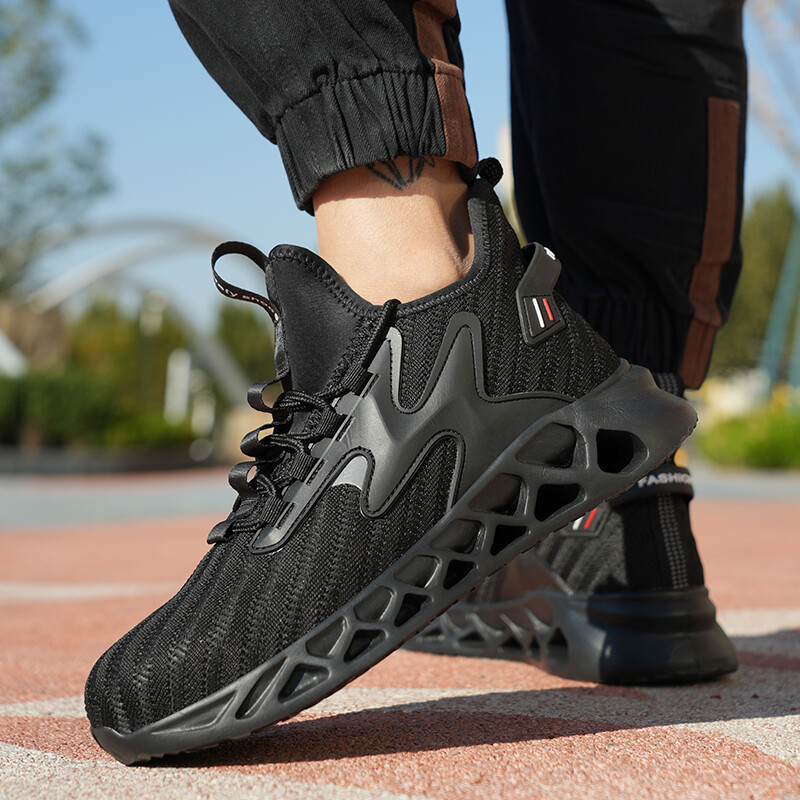 Men Steel Toe Sneakers Lightweight Anti-Puncture Indestructible Work Shoes size