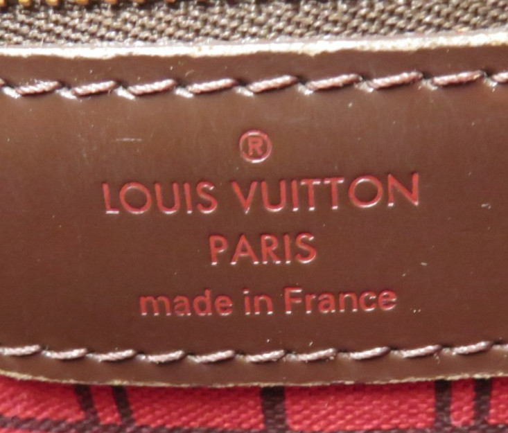 Authentic Louis Vuitton Damier Ebene Neverfull PM Tote Bag Handbag F#52437