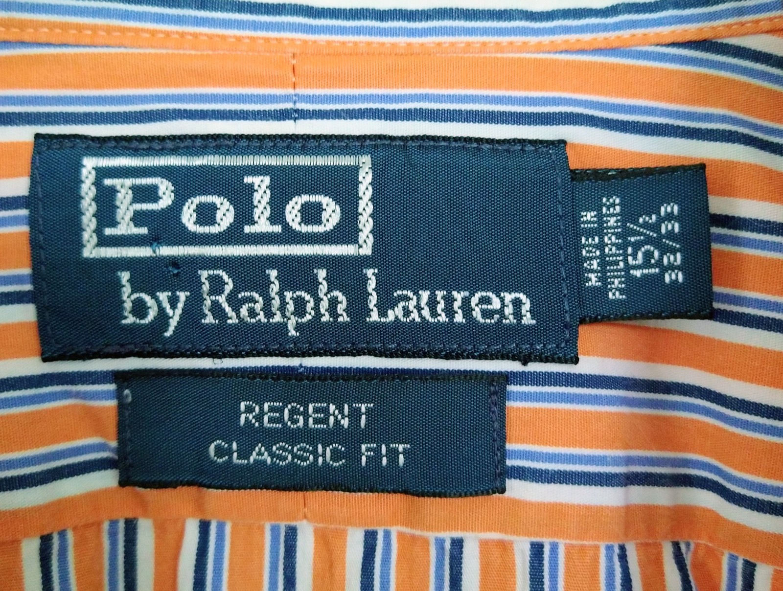 POLO by RALPH LAUREN Stripe Classic Fit LS Button-up 15 1/2 32/33