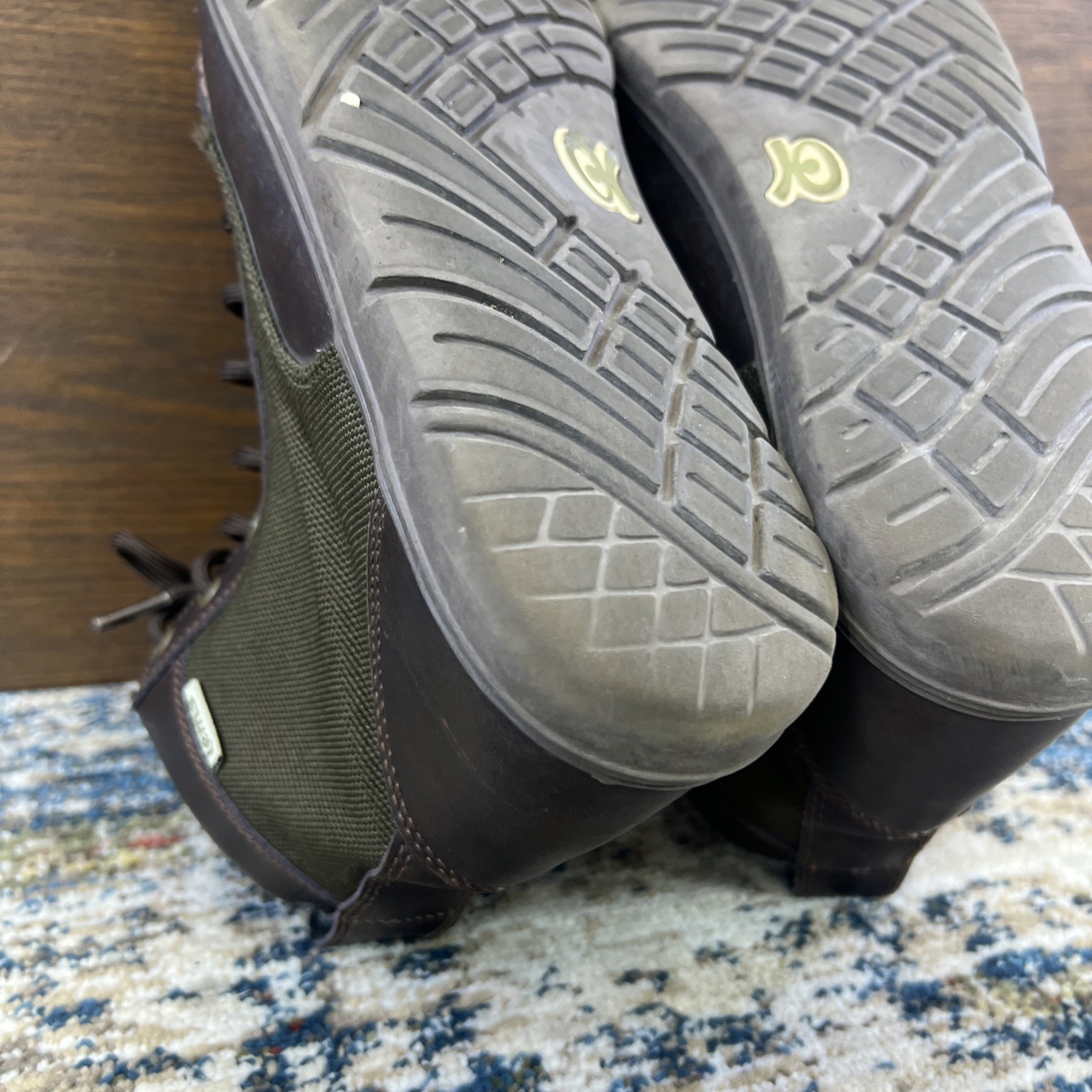 Lems Boulder Boots Timber Green Brown Leather Plaid Lined Mens Sz EU 44 US 10.5