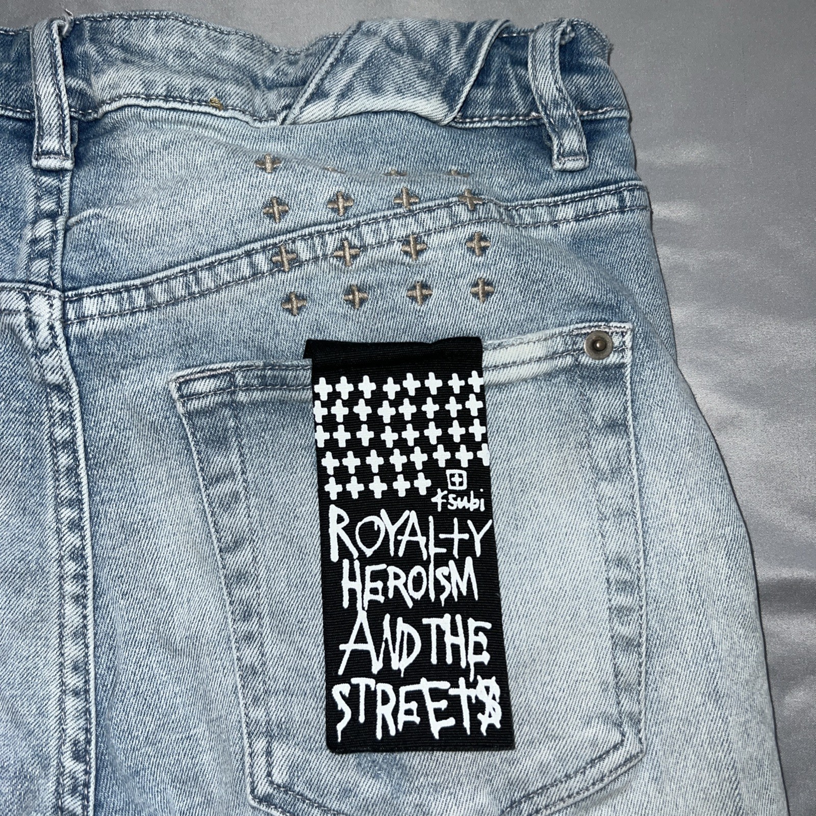 Ksubi Chitch Punk Blue Thrashed Men’s 32×32 Designer Jeans