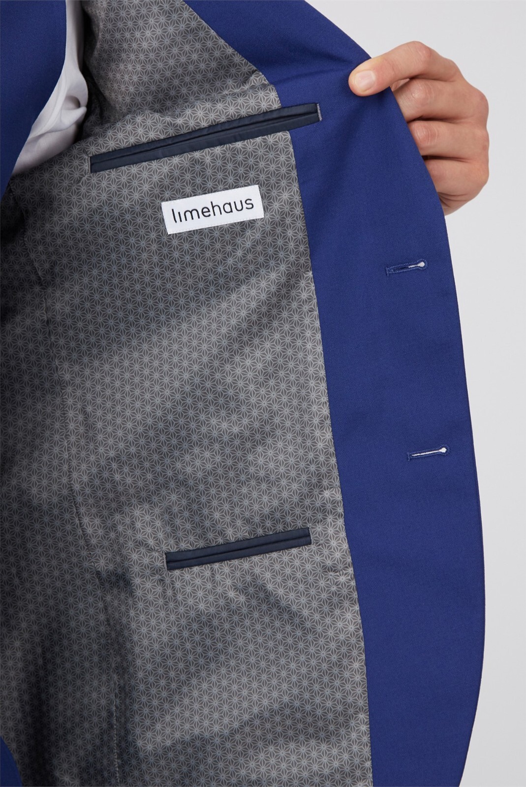 Limehaus Slim Fit Cobat Blue Suit Jacket, Size 44R BNWT
