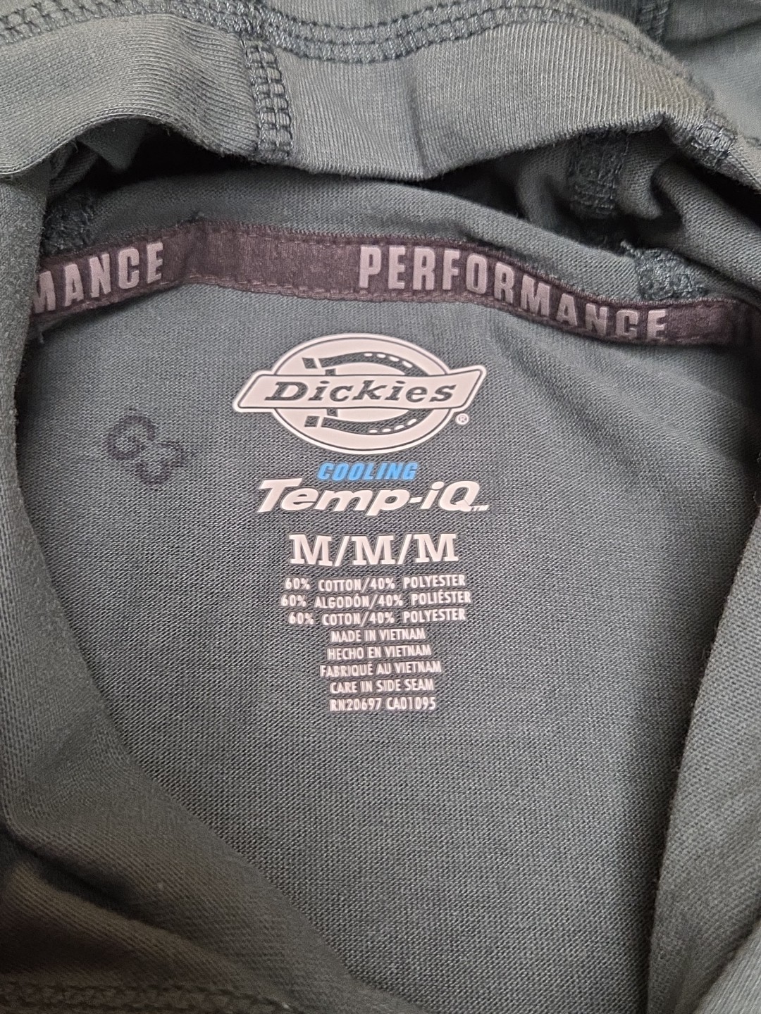 NWT Dickies Cooling Temp-IQ Performance Workwear Hooded Sun Shirt Medium Green