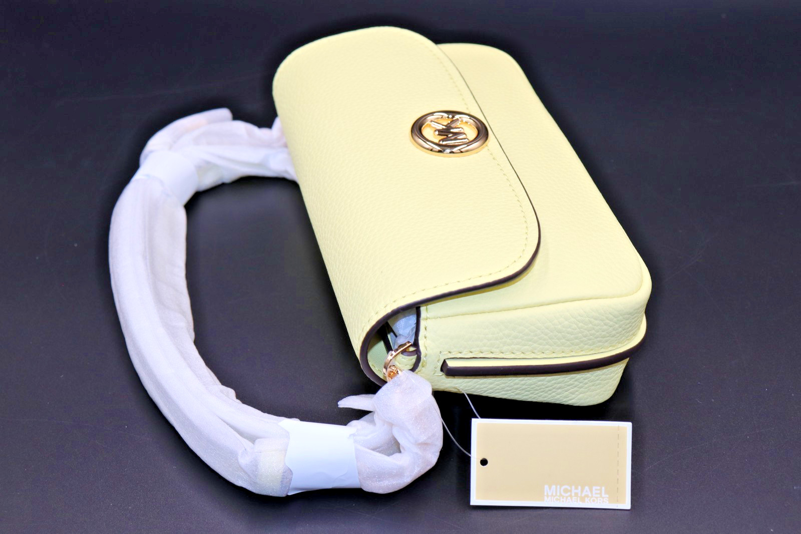 Michael Kors Nolita Small Flap Chain Crossbody Bag – Lemon Color – NWT
