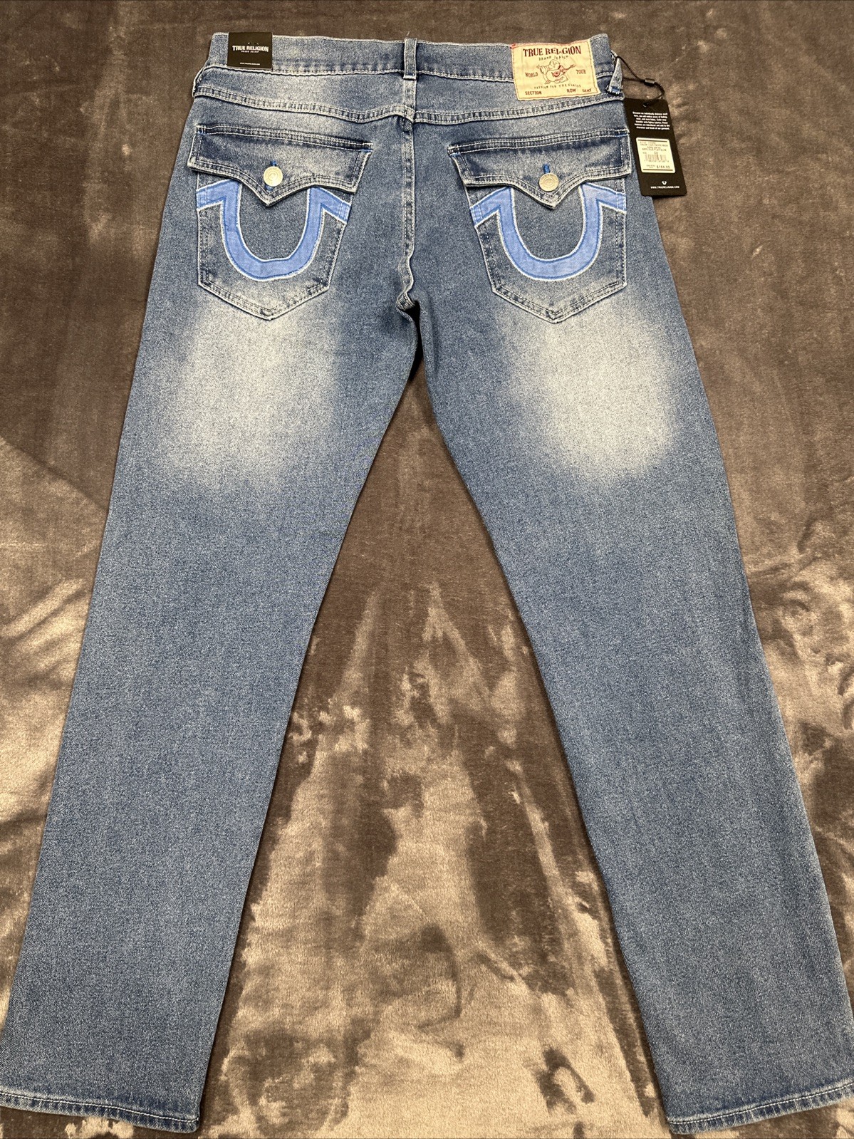 True Religion Geno “Light Pacific Wash” 32×32/Blue Relaxed Slim #700986