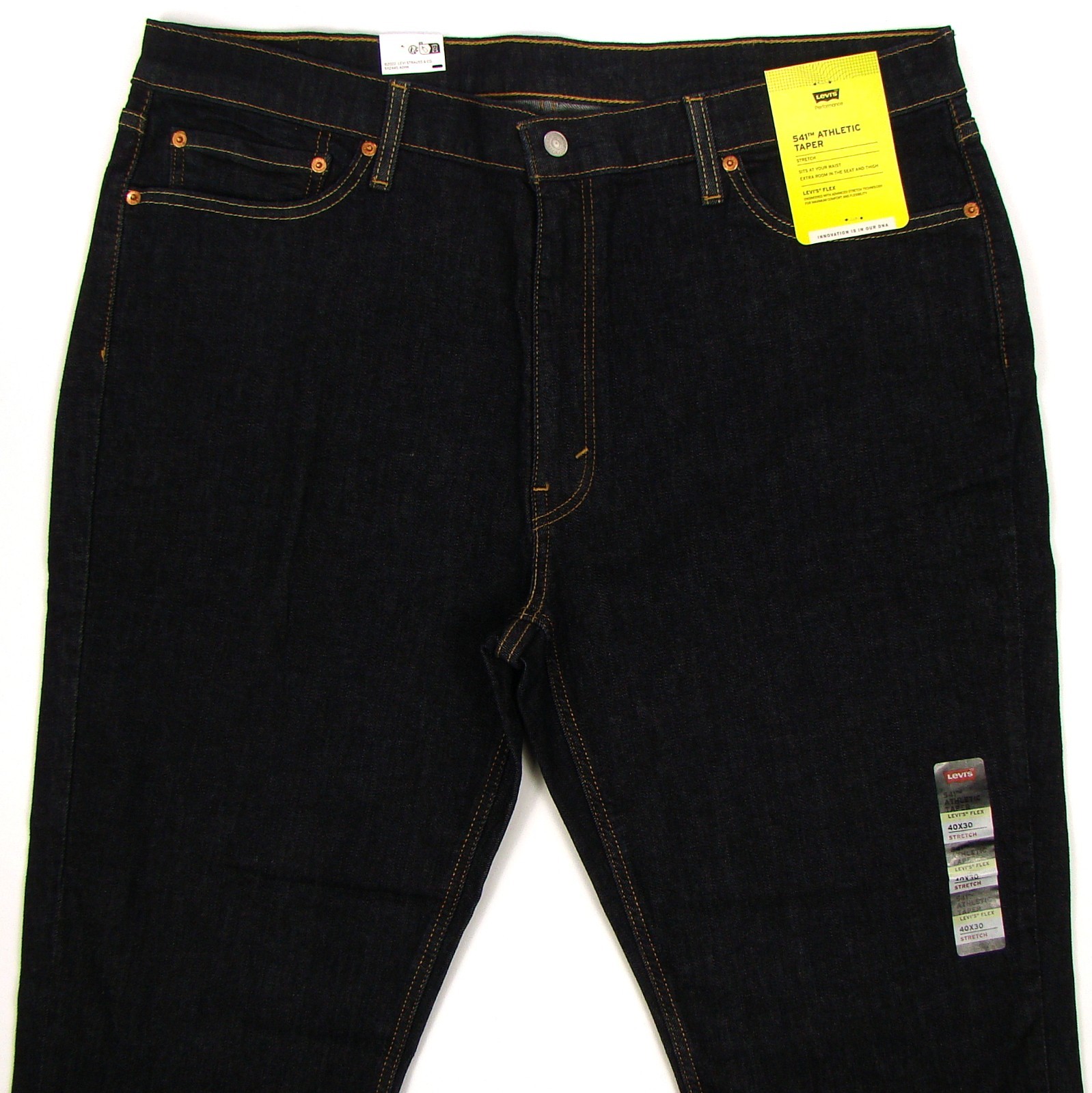 New Levis 541 Men’s Jeans Athletic Taper 40X30 DARK BLUE Stretch FREE SHIPPING