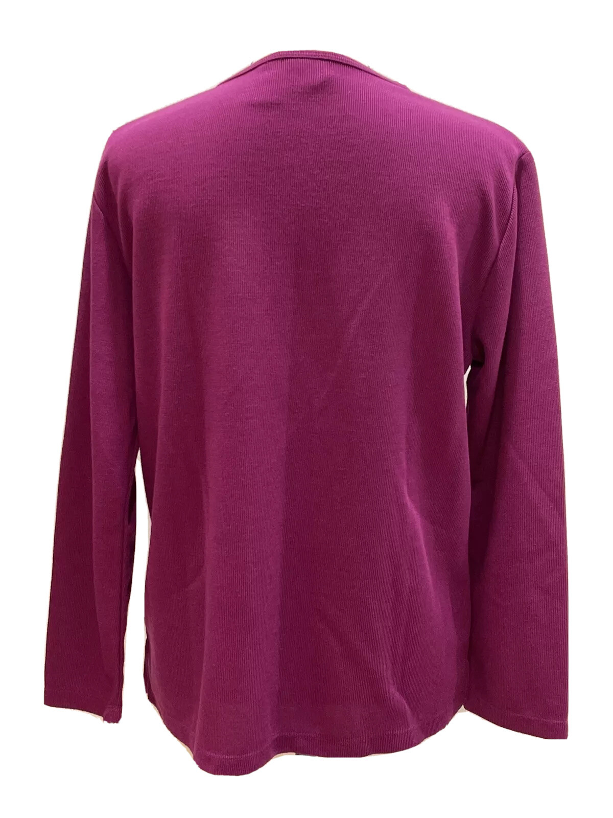 Bobbie Brooks Womens Long Sleeve V-Neck Sweater Button Detail Size Medium