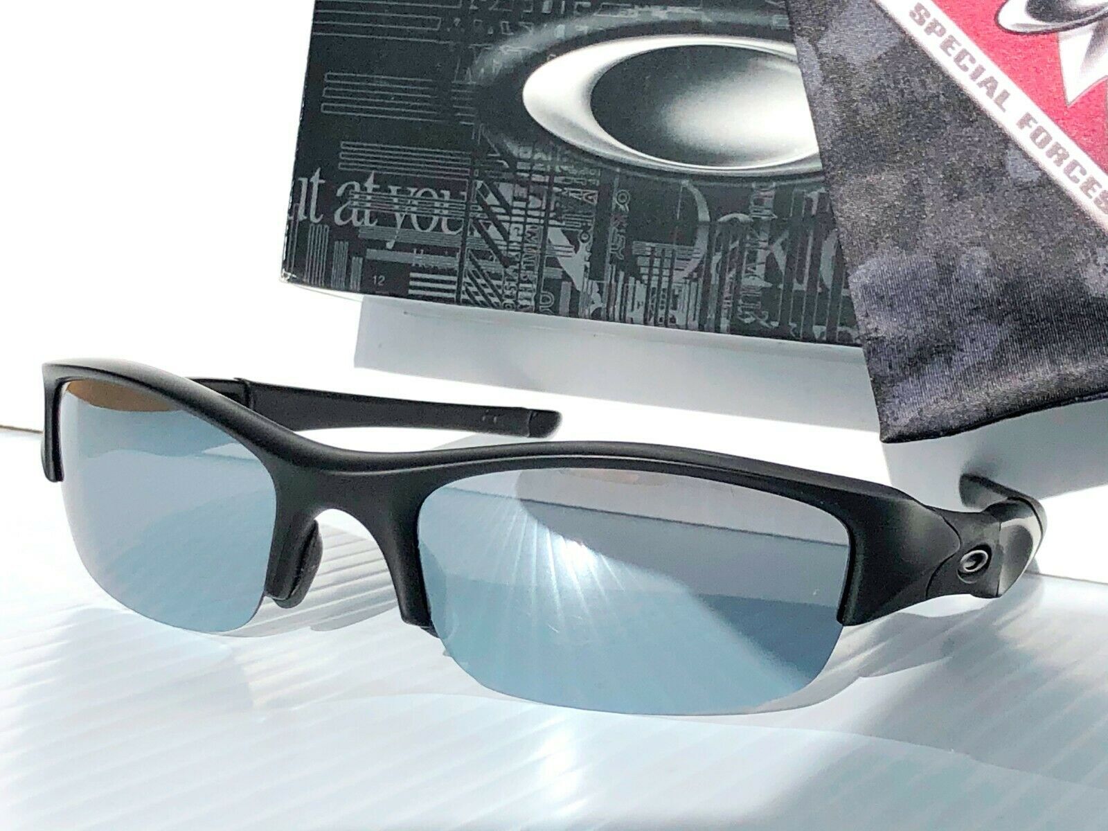 NEW Oakley FLAK JACKET Polarized CHROME Replacement- LENS ONLY SPECTRA US 9009