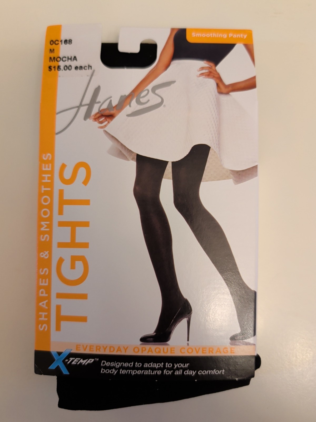 Hanes X-Temp Shapes & Smoothes Opaque Tights Mocha Medium