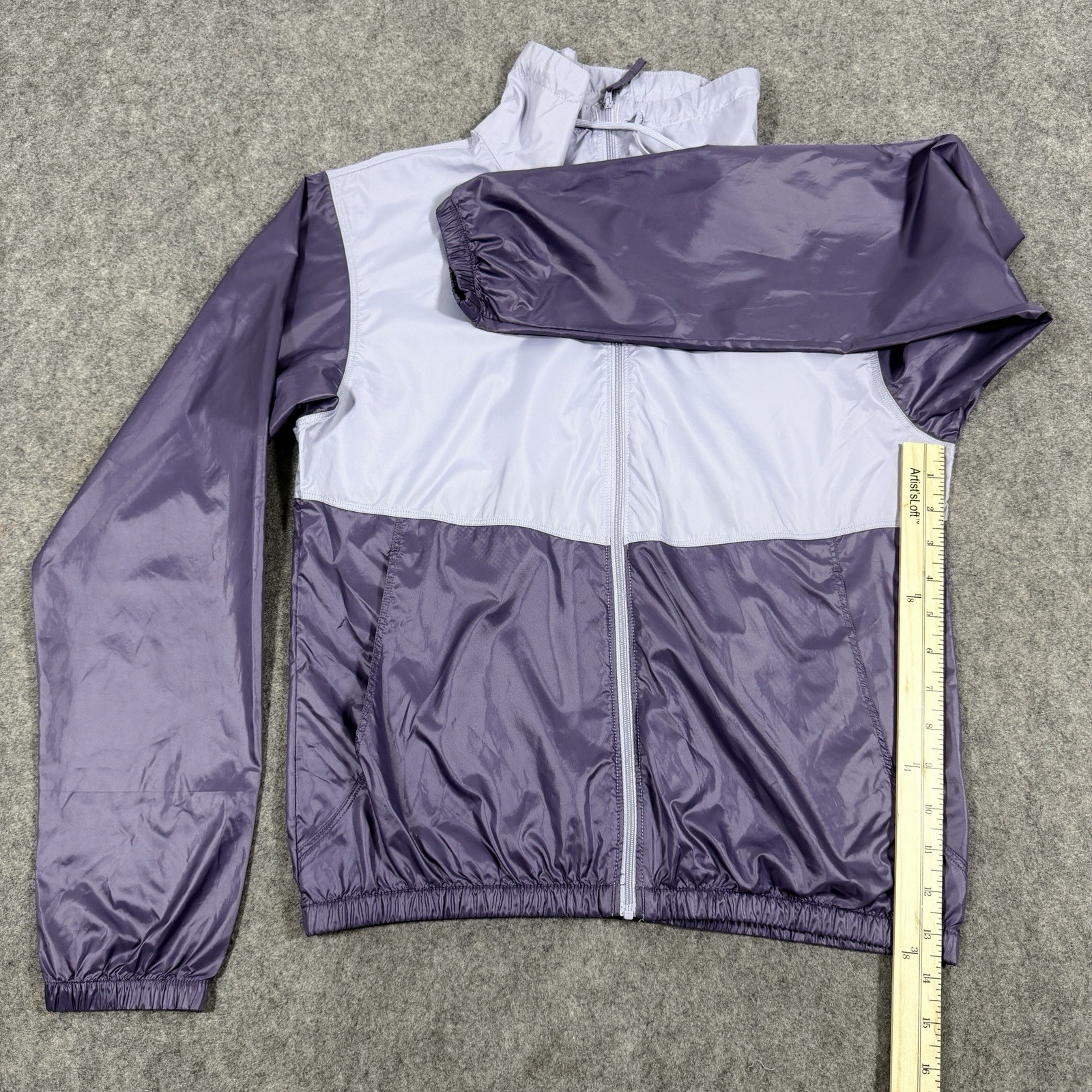 Columbia Lightweight Full Zip Windbreaker Jacket Fits Women’s Size XS Purple
