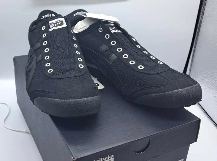 Onitsuka Tiger MEXICO 66 SLIP-ON BLACK / BLACK 1183A360 002 UNISEX Japan F/S
