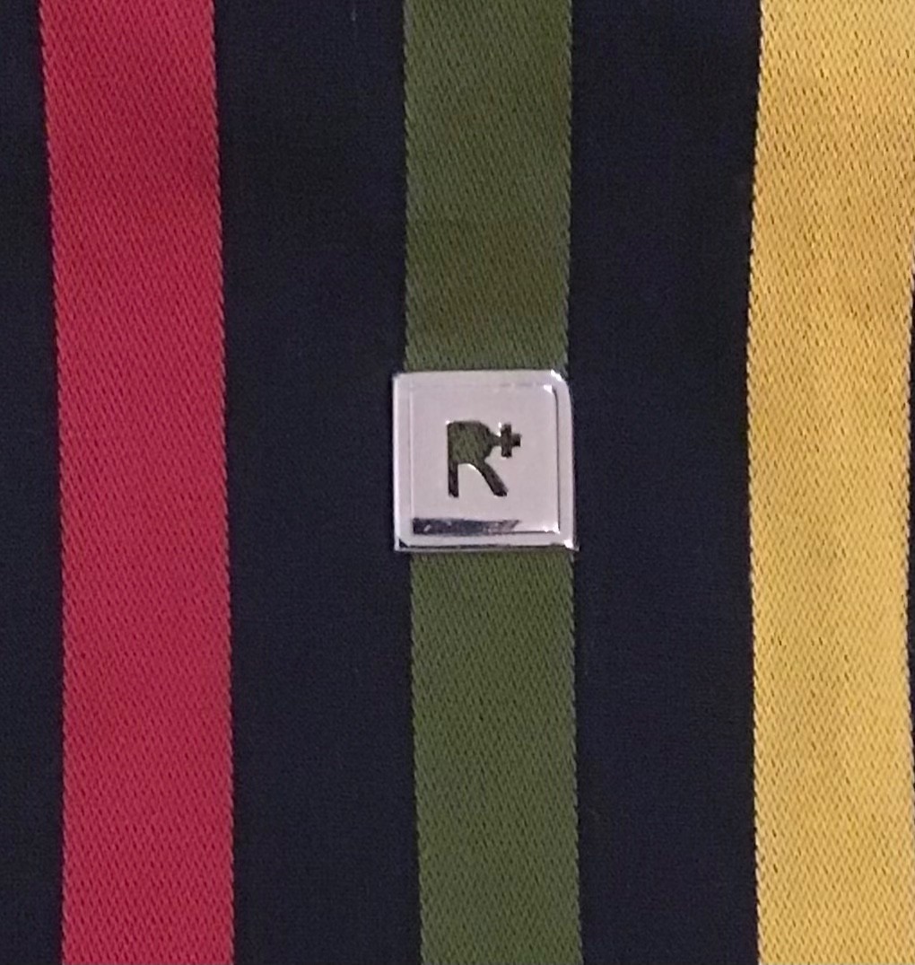 Rocawear red black green collared button down dress shirt Adult XXL