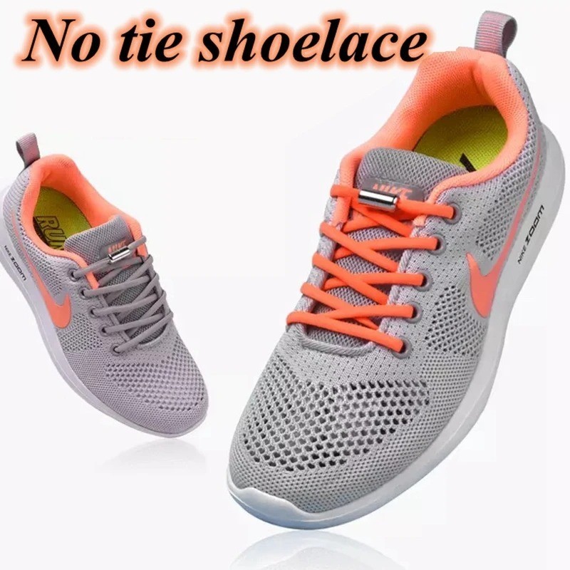No Tie Elastic Lock Shoe Laces ShoeLaces Strings for Kids Adults Sneakers