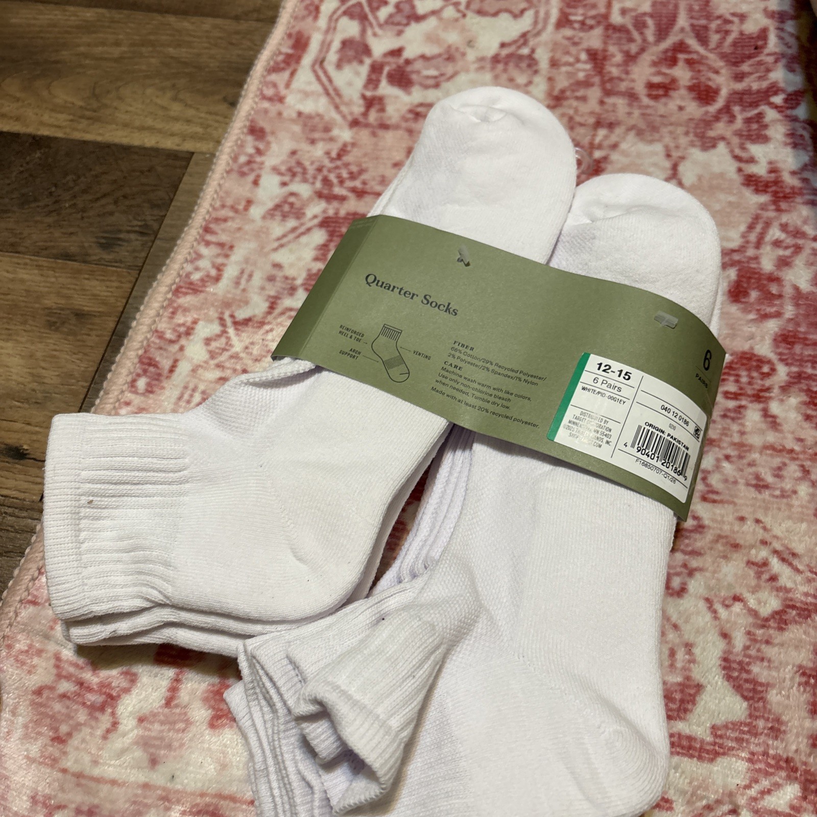 Good fellow & Co Quarter Socks Size 12-15