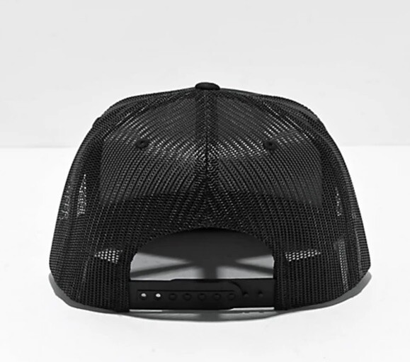 Brixton District HP American Bald Eagle Black Flat Bill Trucker Hat, OSFA