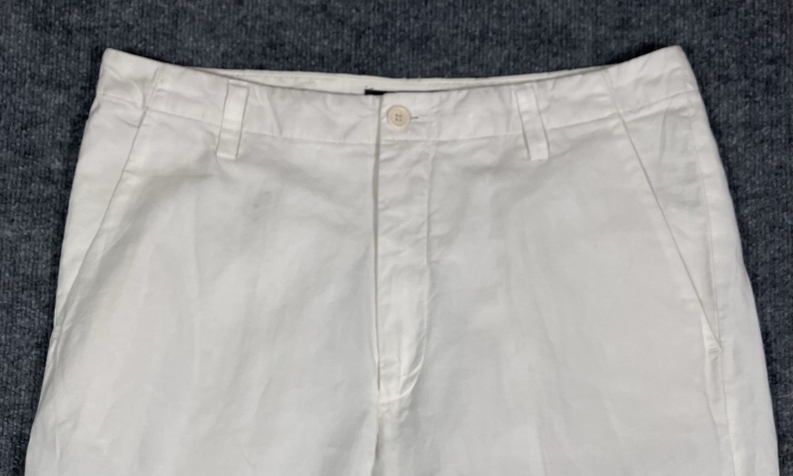 Banana Republic Dawson Men’s Linen Cotton Pants 35×34 Tan Straight Flat Front
