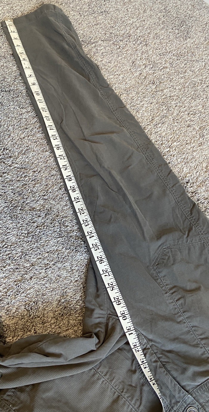 Kuhl Pants Women 6 Reg Cotton Nylon Gray Lightweight Outdoors