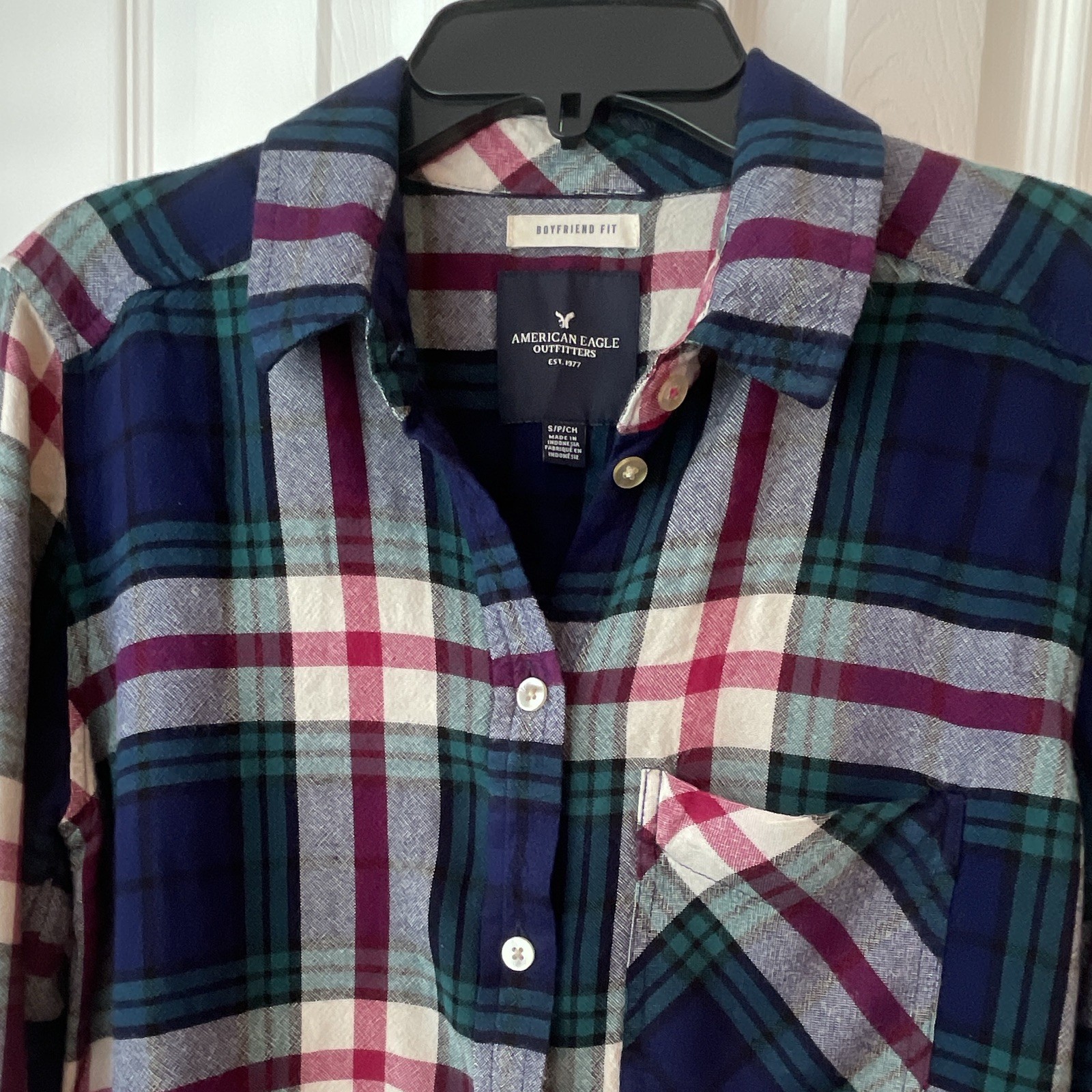 American Eagle Outfitters Women’s Boyfriend Shirt SIZE SMALL