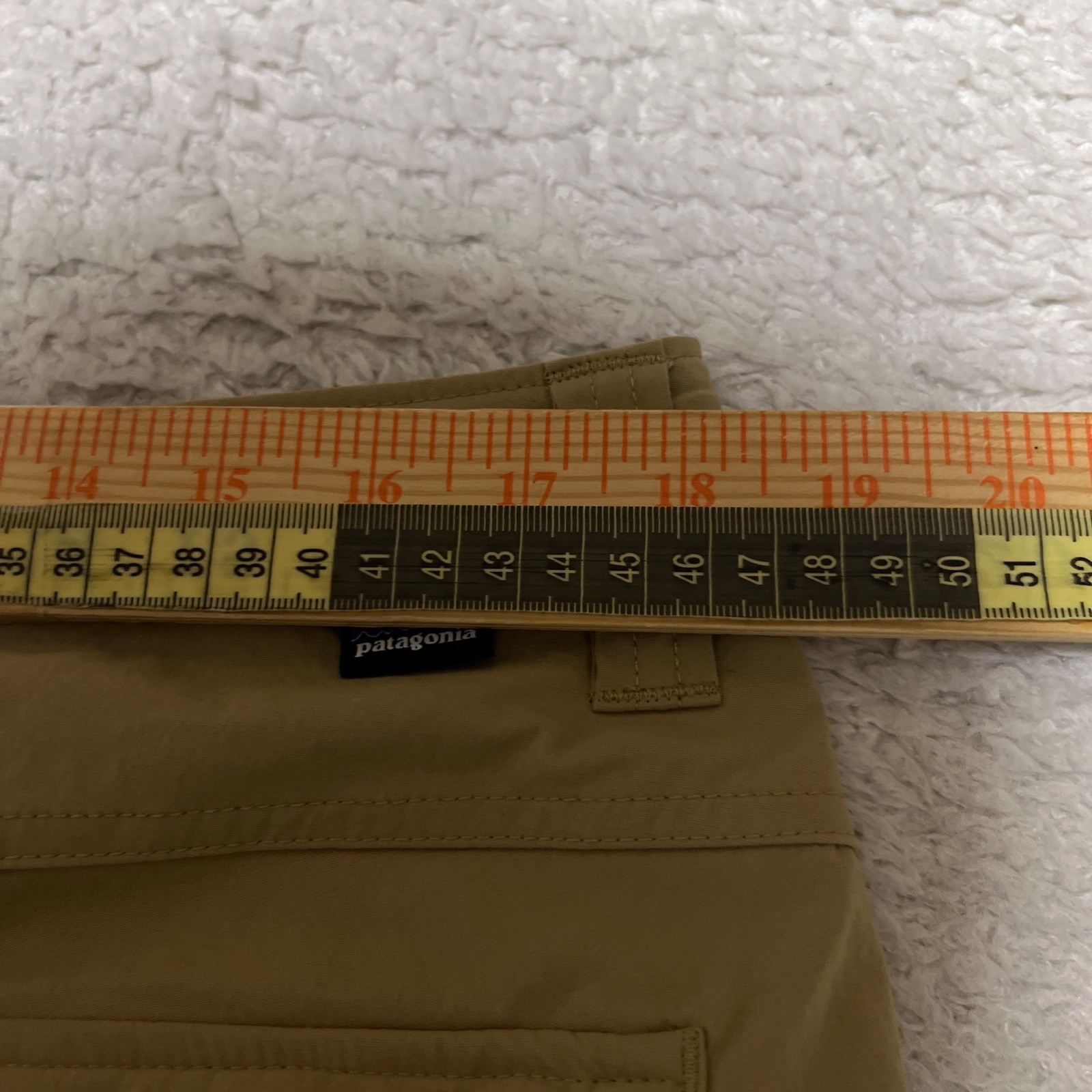 Patagonia Pants Men Size 36 Tan Quandary Stretch Outdoors Hiking Performance