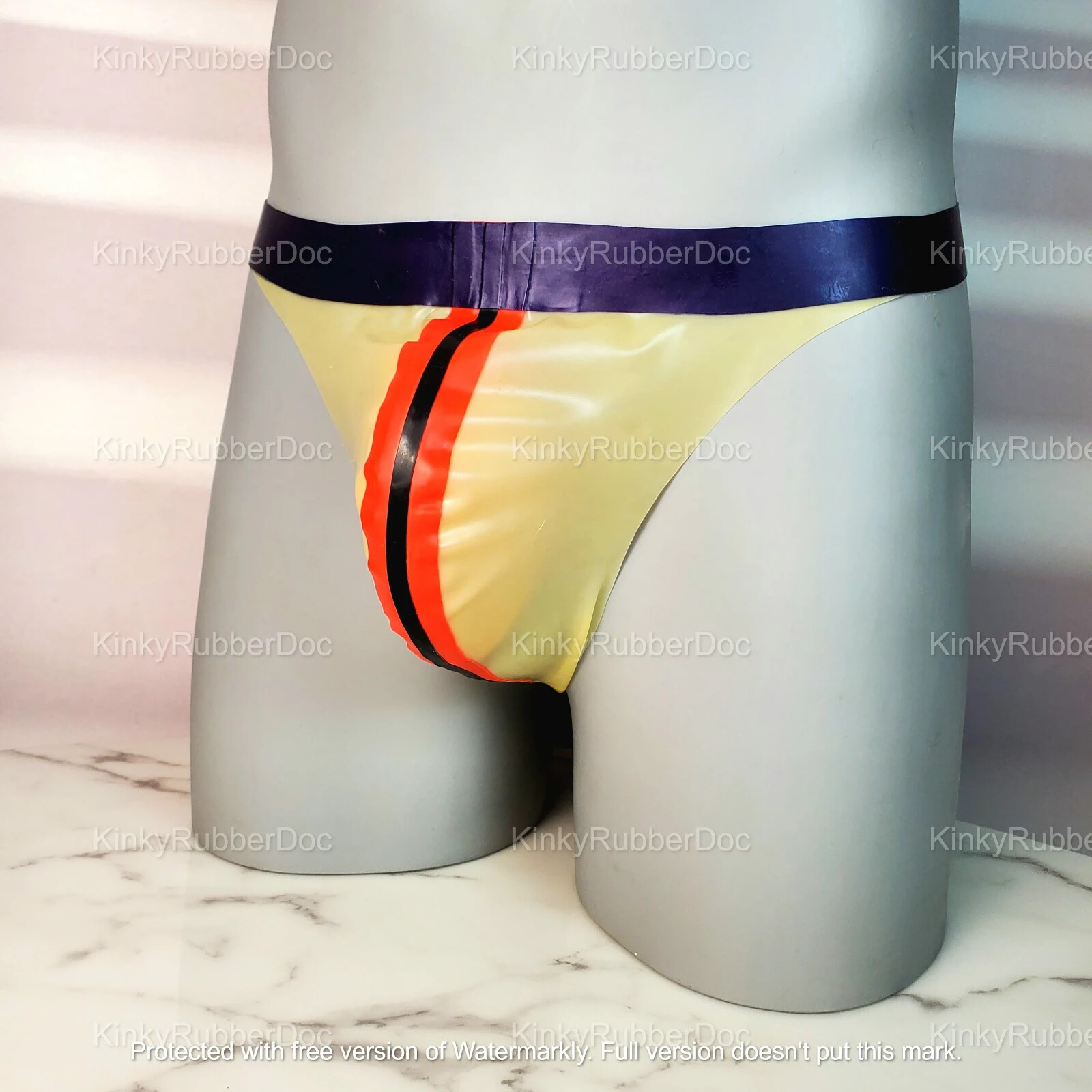 Handmade Latex Rubber Jockstrap or G-String Thong Custom color