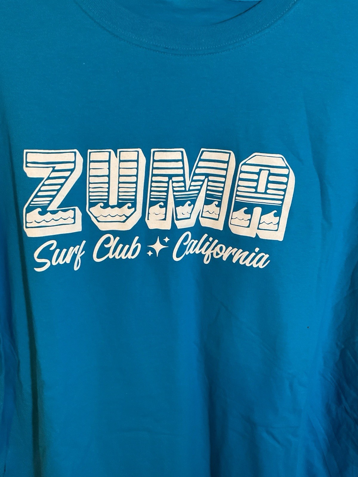 Men’s Blue Zuma Surf Club California Short Sleeve Shirt Size XXLarge