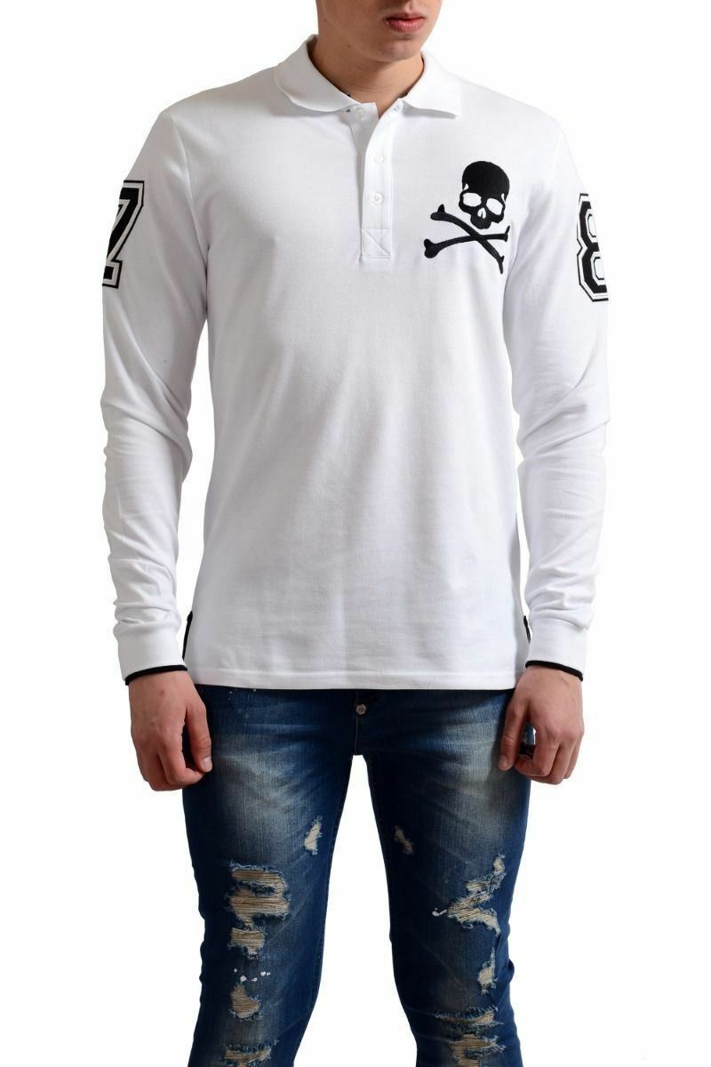 Philipp Plein Homme Limited Edition Men’s White Polo Shirt Size S M L XL 2XL