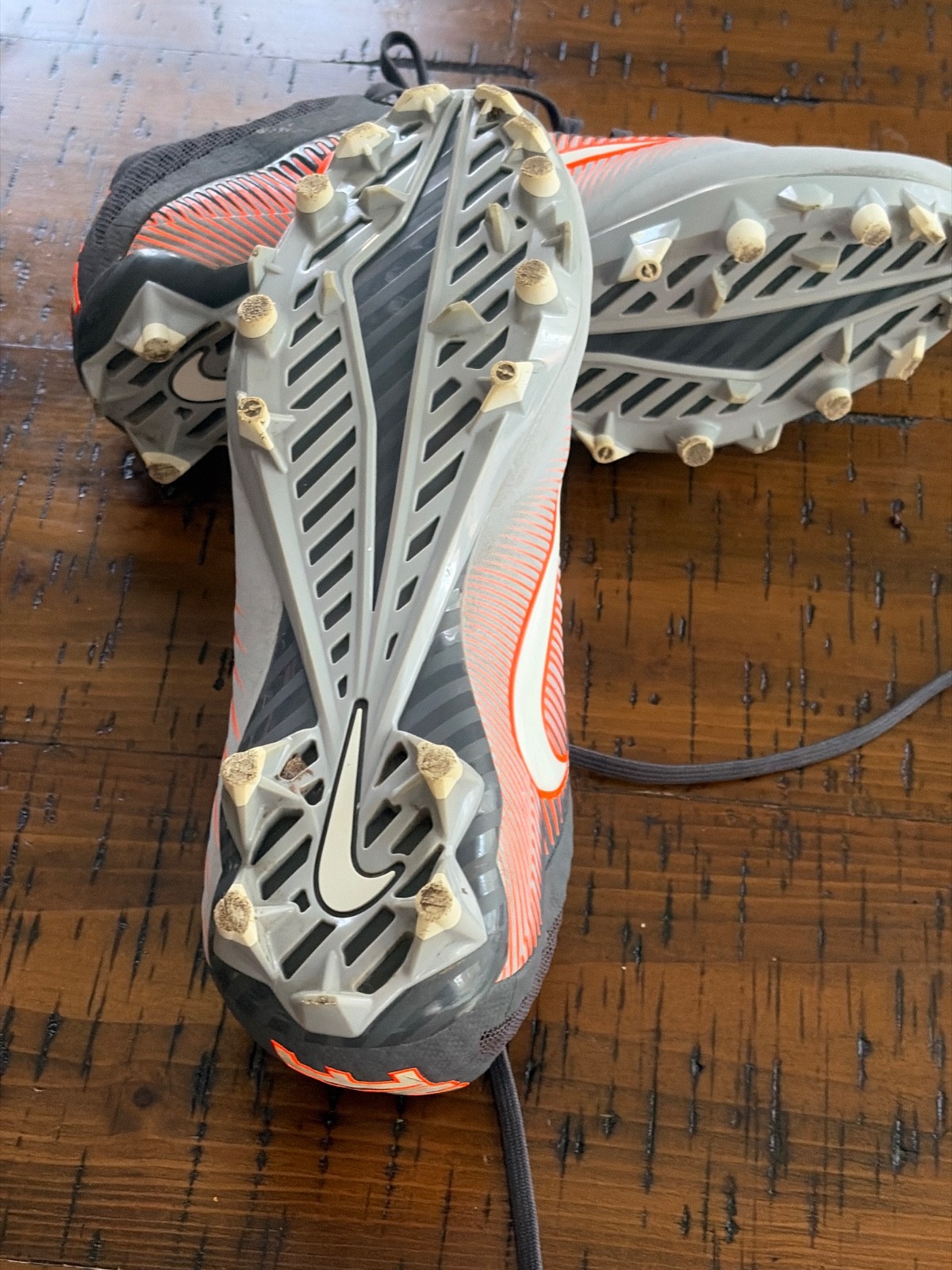 Nike Vapor Speed 2 ‘Gray Orange’856507-010 LAX Lacrosse Cleats Mens size