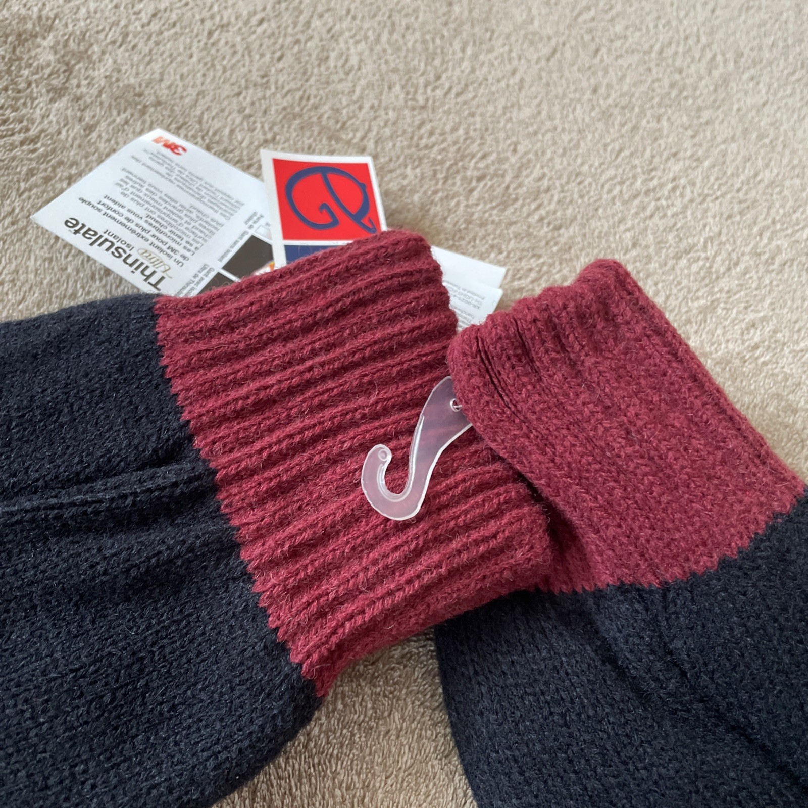 Washington Redskins Thinsulate Ultra Knit Mittens Redskins Logo *BRAND NEW*