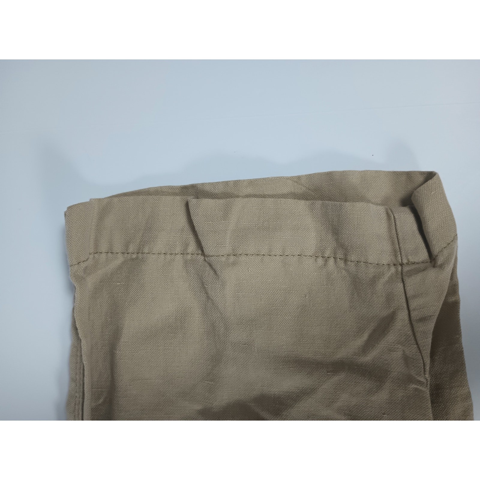 Tommy Bahama Men’s Linen Silk Blend Pants Khaki Flat Front 34×32 (Tagged 32×34)