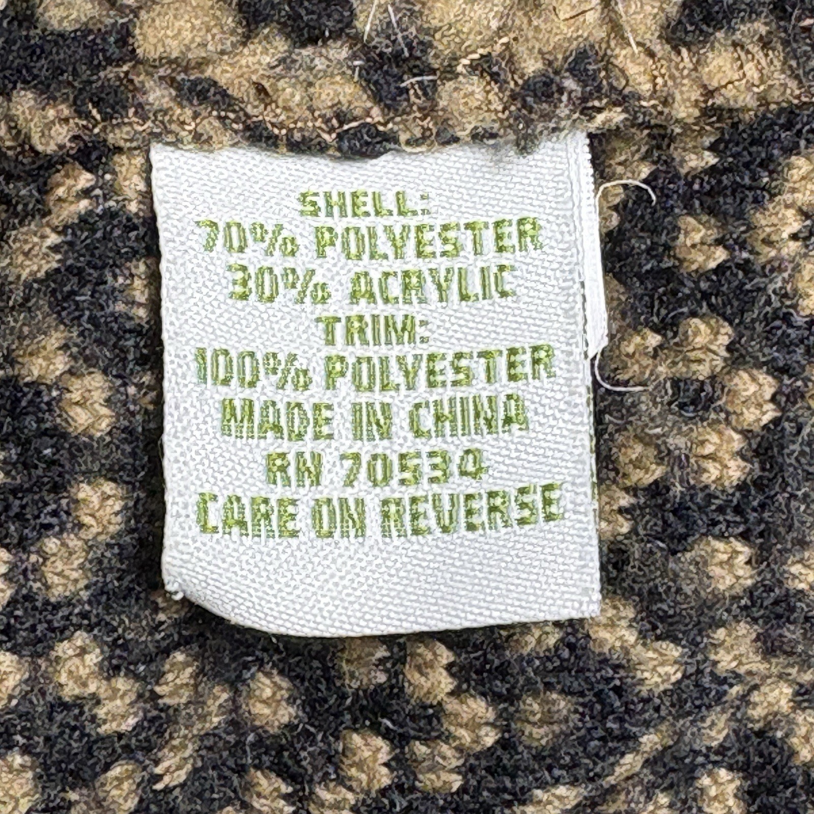 Vintage Orvis Berber Fleece Field Jacket Womens Small Toggle Button Barn Chore