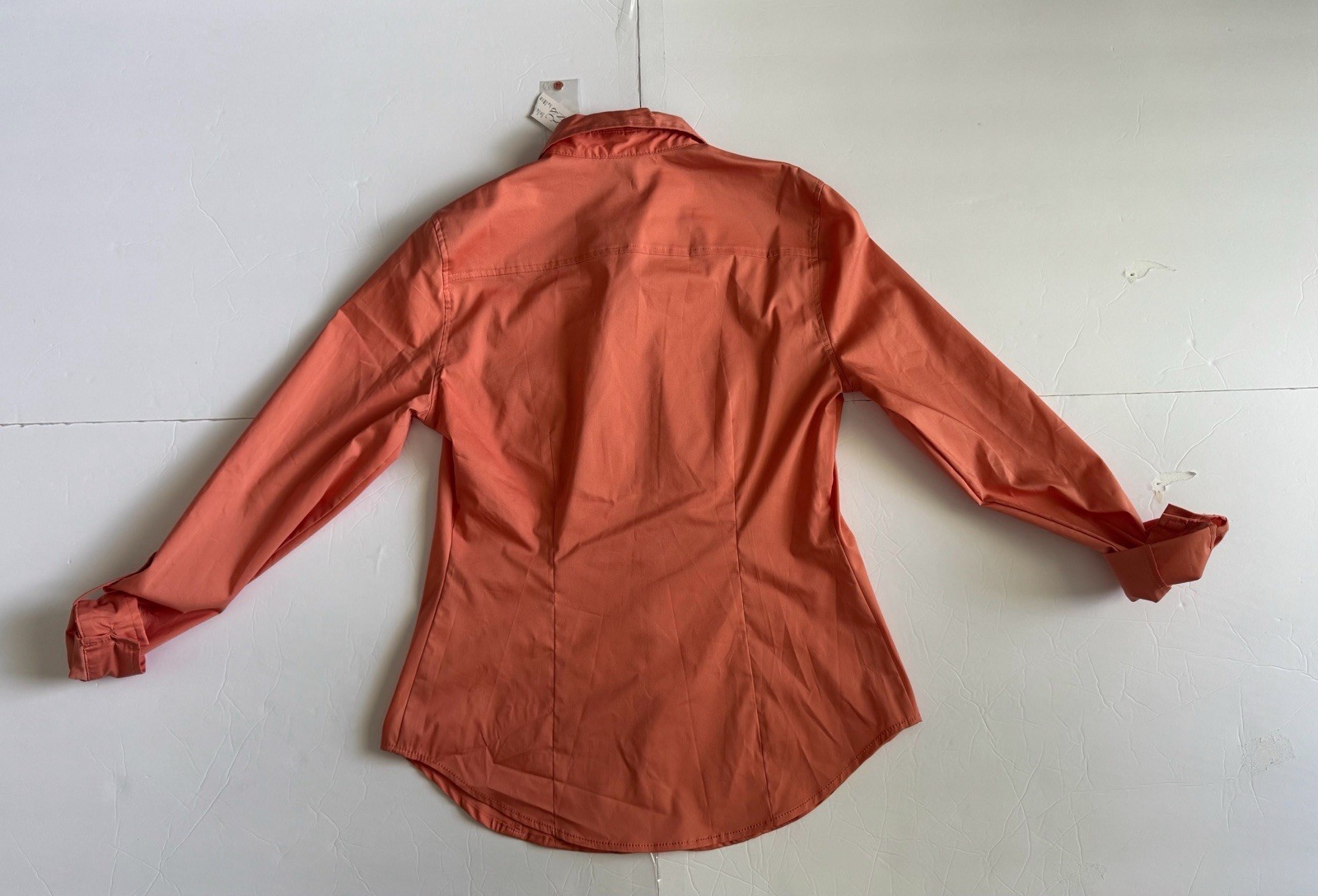 NWT 7th Avenue NY&C Coral Utility Shirt Military Button Down Pocket Epaulets
