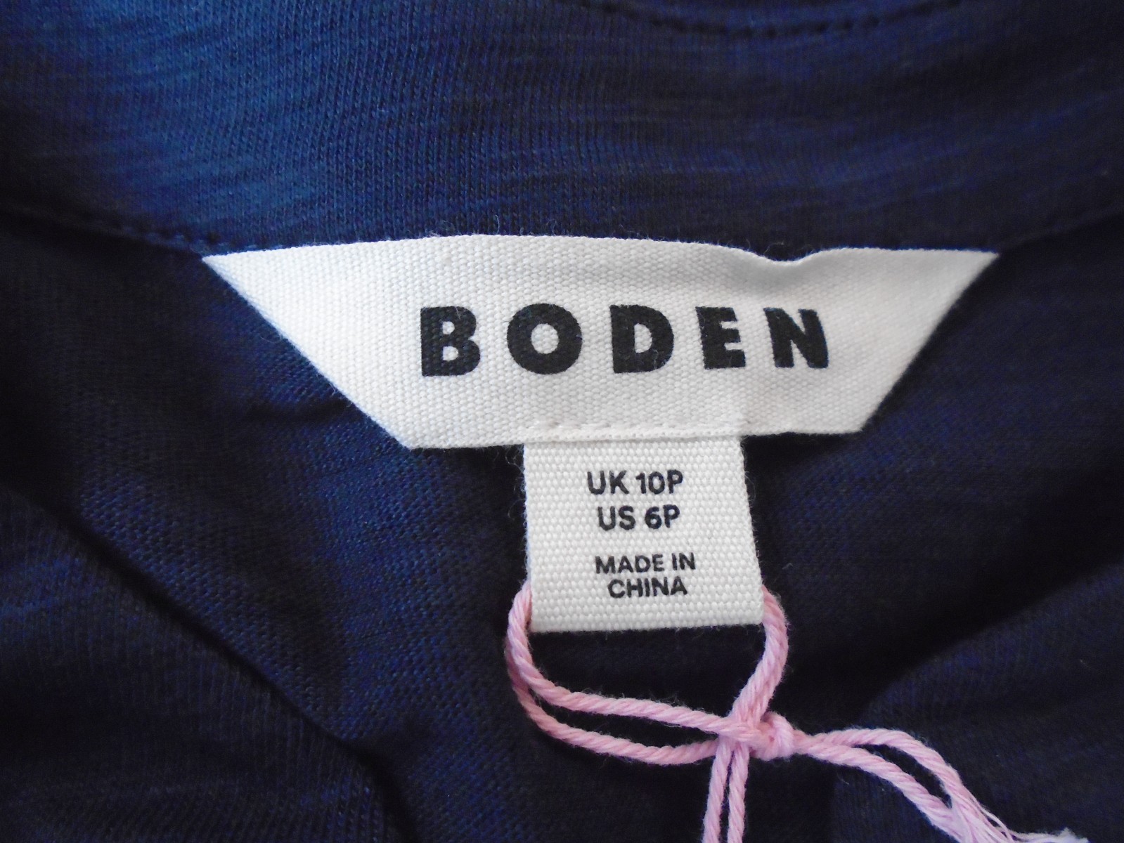 Boden Naomi Short Sleeve Dress – Navy Blue UK Petite Size 6 or 10