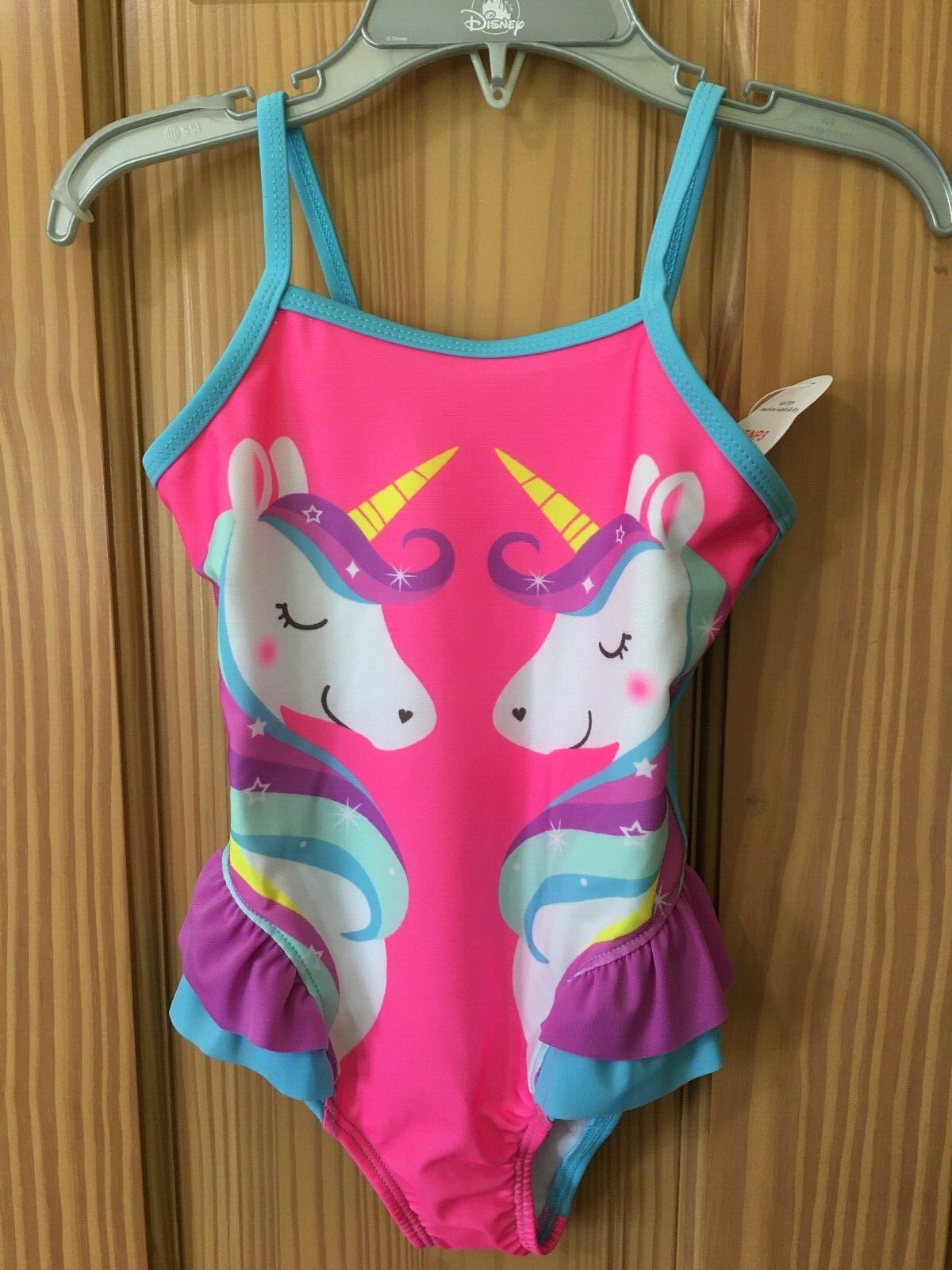 NWT Wonder Nation Swimsuit 1pc Toddler Girls UPF 50+ Unicorn