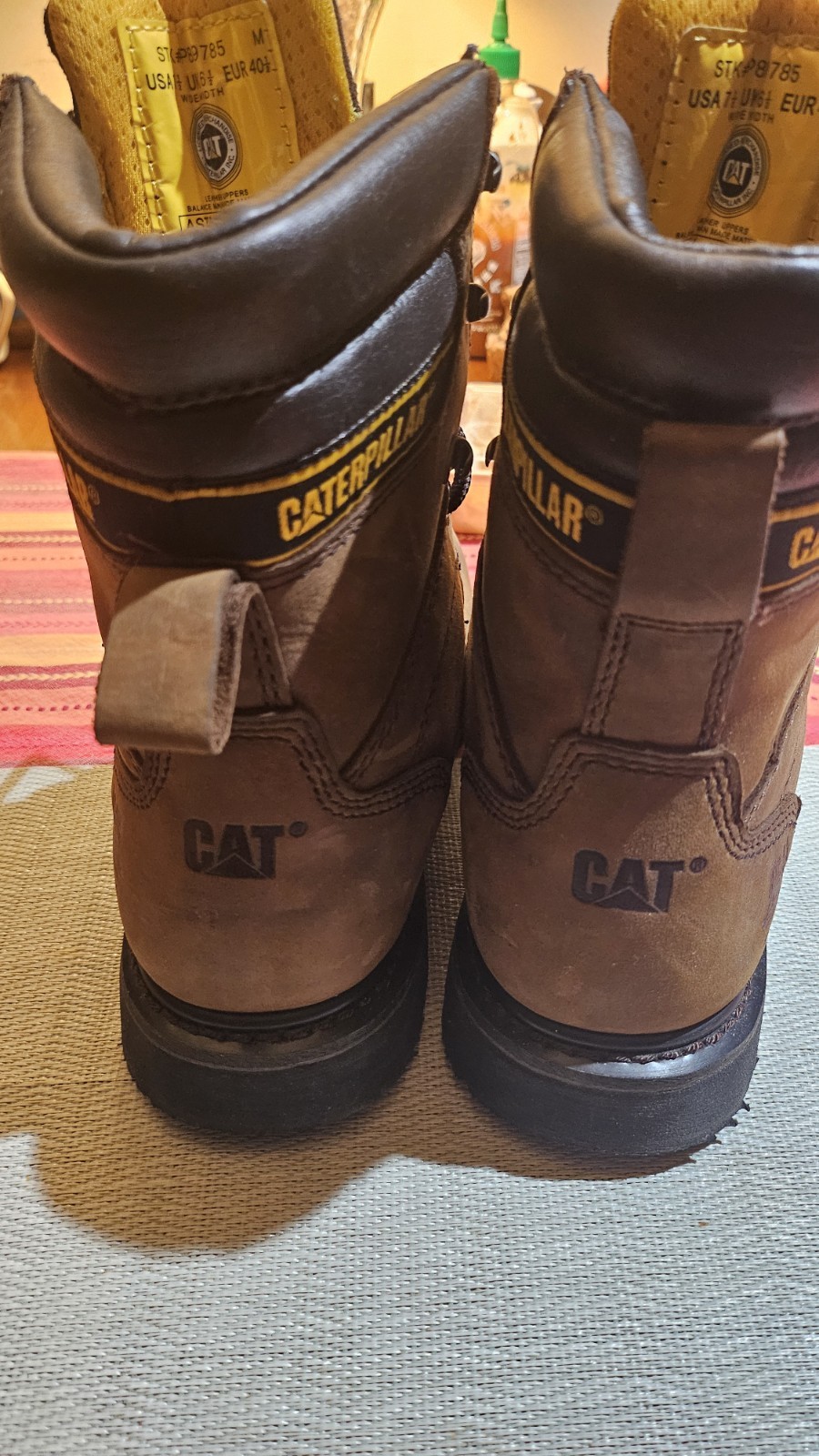 Caterpillar Mens SALVO 8″ WP Steel Toe Thinsulate Work Industrial Boots US 7.5
