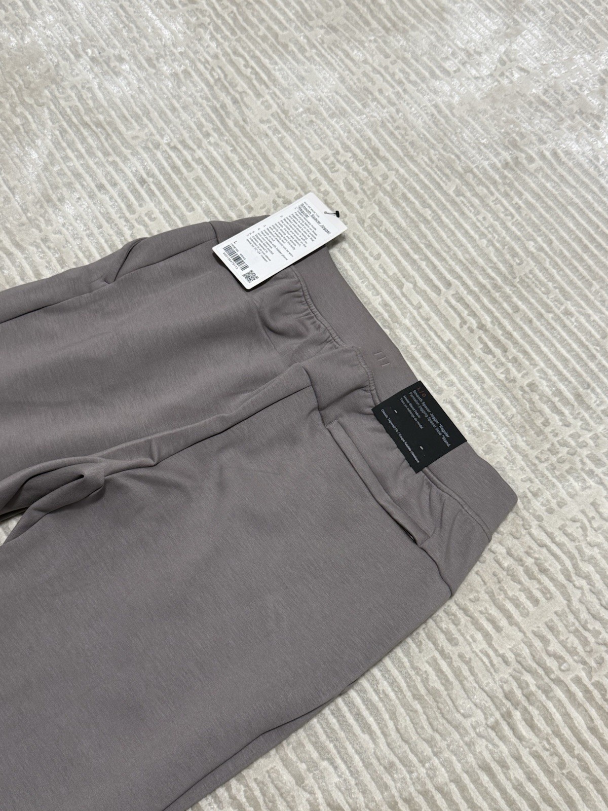 Lululemon Smooth Spacer Jogger Sweat Pants Joggers Warm Ash Gray – Large