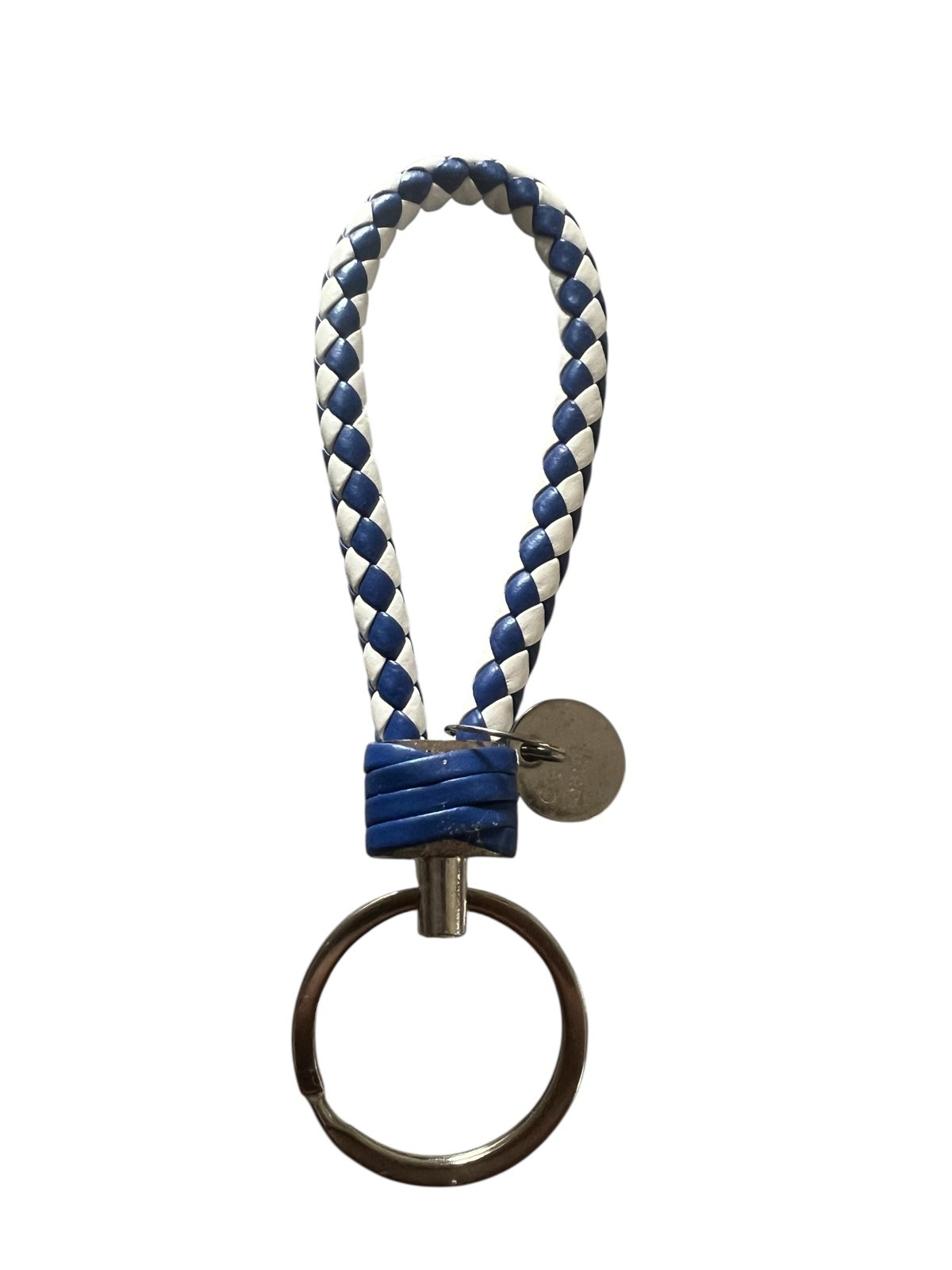 1 PC PU Leather Keychain Car Keyrings Braided Woven Rope Key Chains