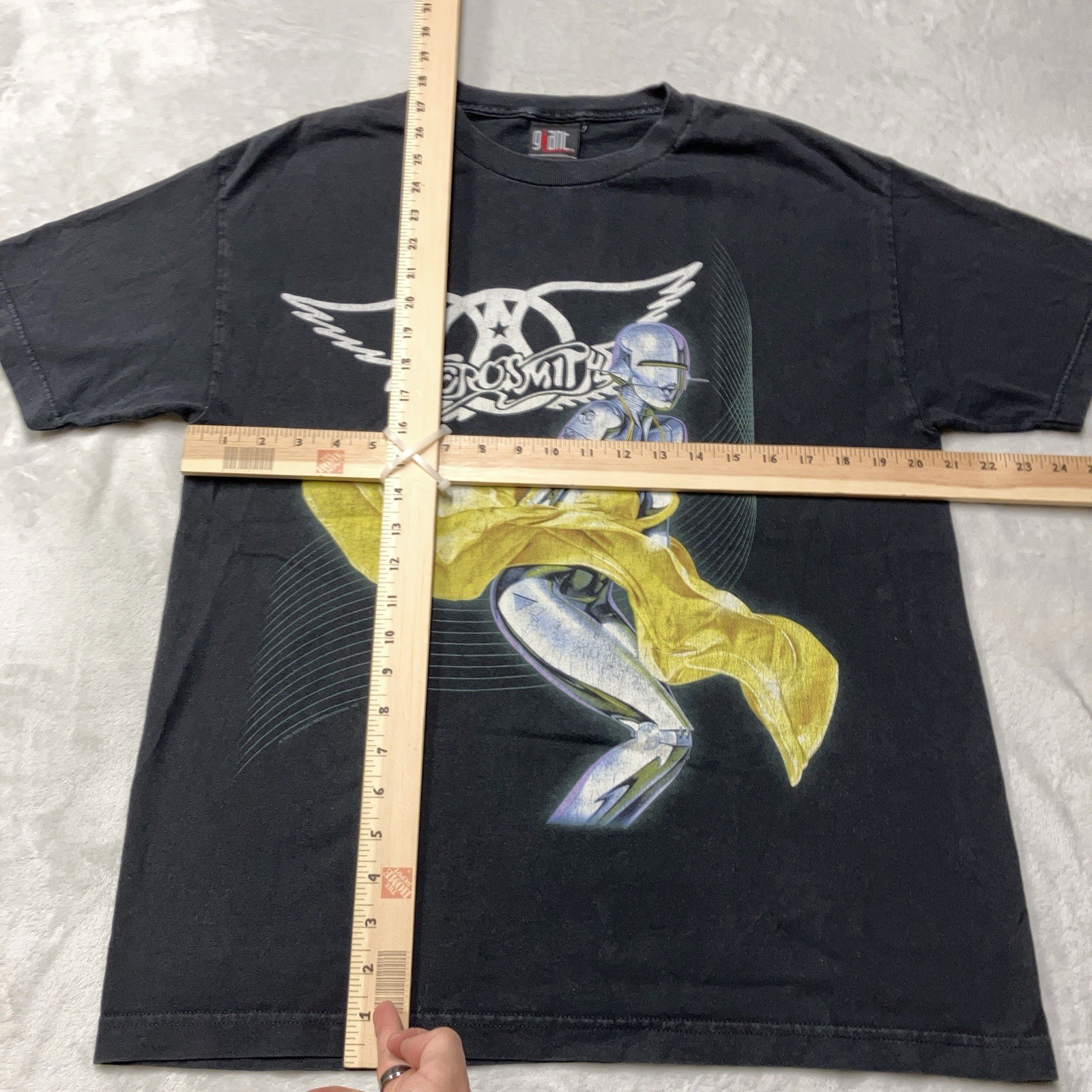 Vintage Aerosmith Just Push Play 2001 World Tour Hajime Sorayama Shirt Large